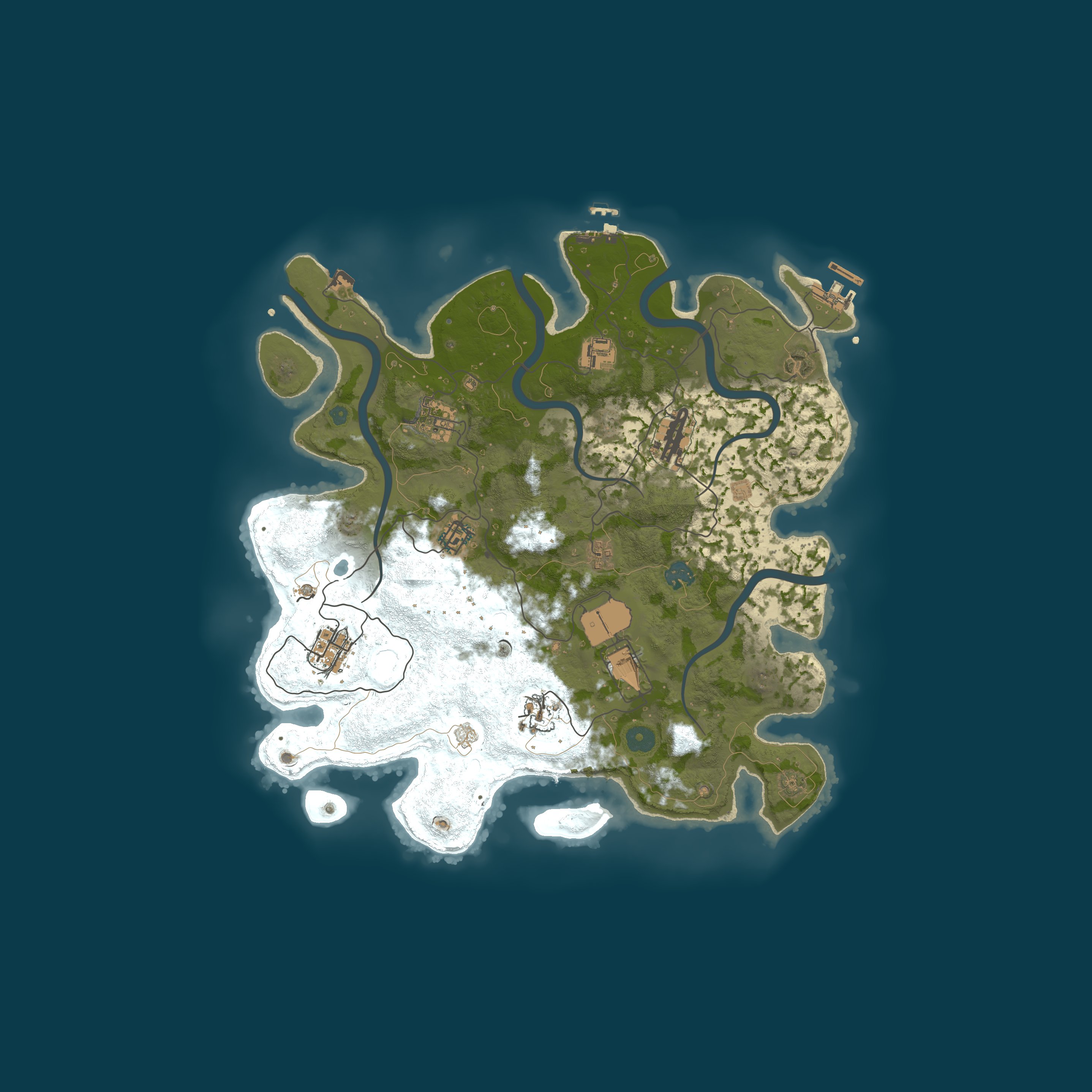 Map for [EU] Better PvE | Active Admins | Raid Bases | PvP Arena