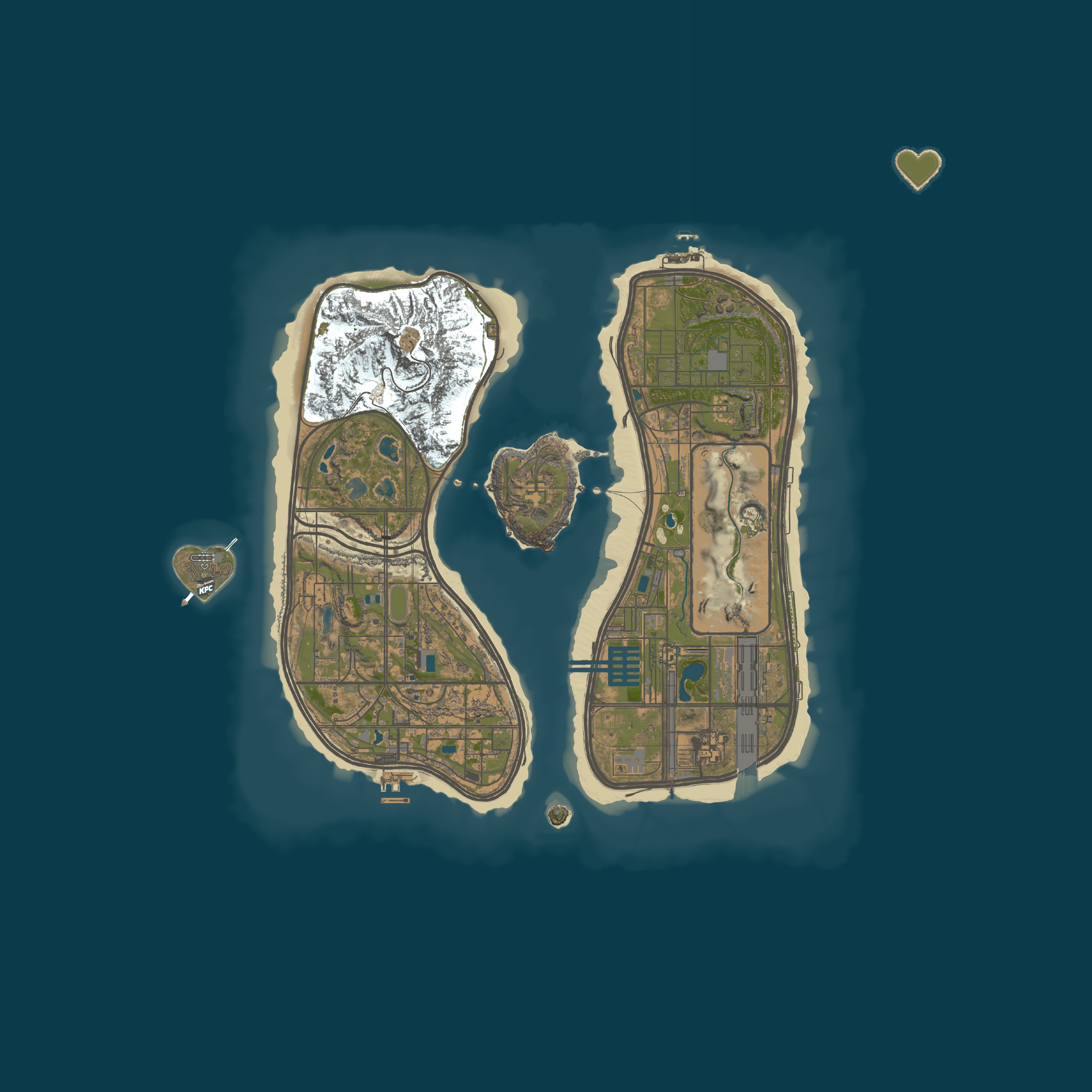 Map for The West Coast