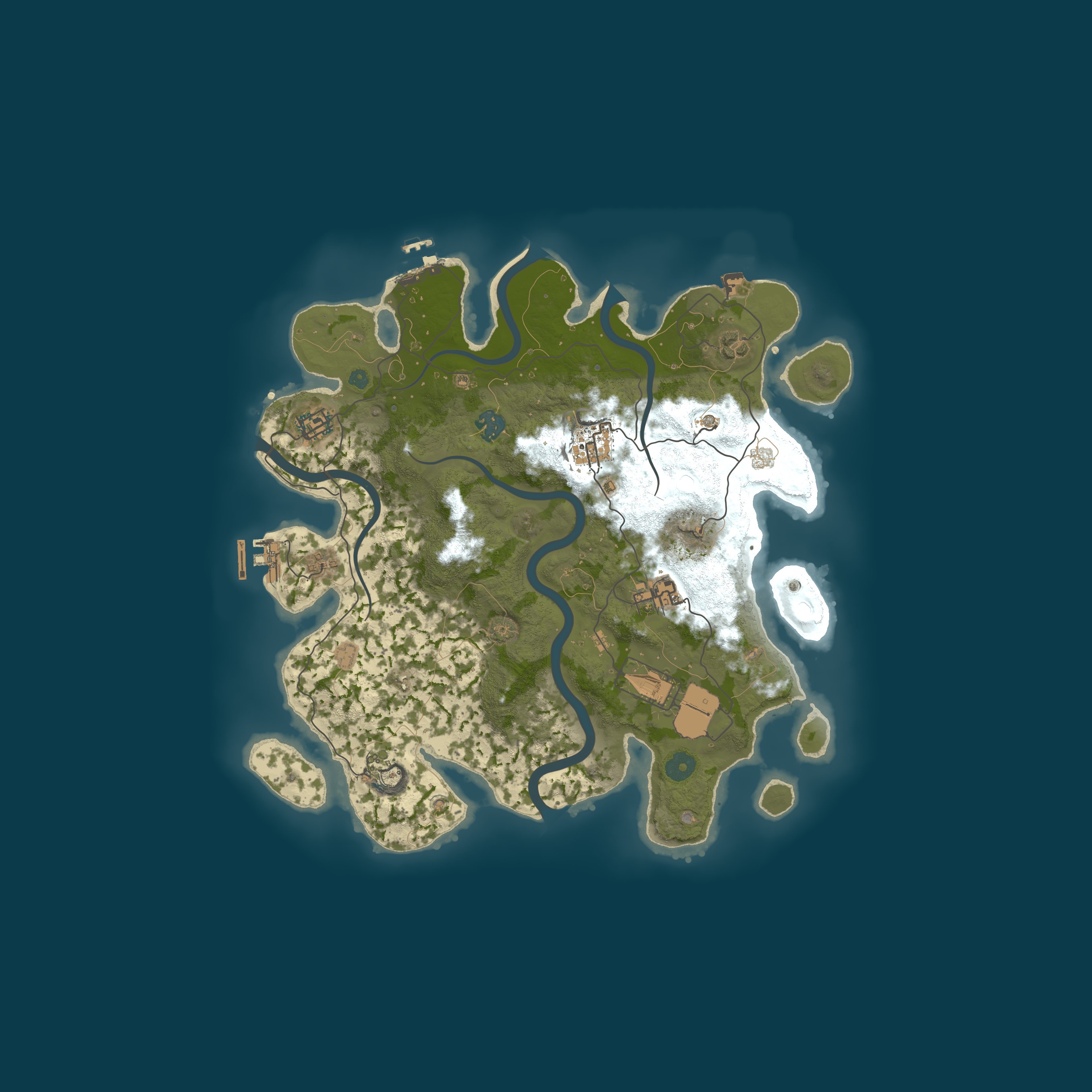 Map for PARADISE RUST #1 [ X1000 | BATTLEFILD | NOLIMIT | KITS | PVP ]