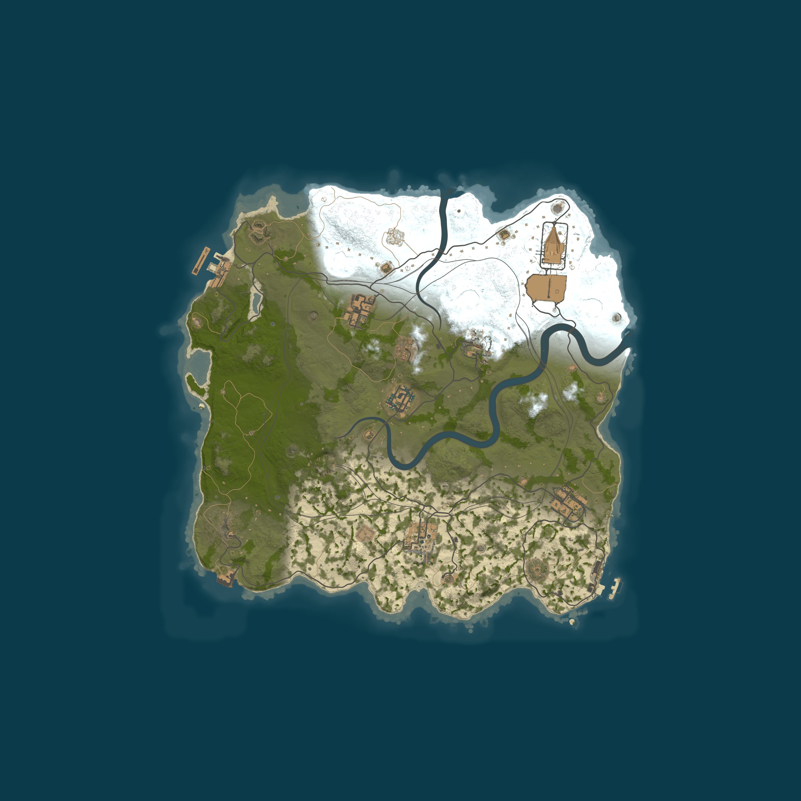 FPS+ LunaRust.com, size 3300, seed 1337