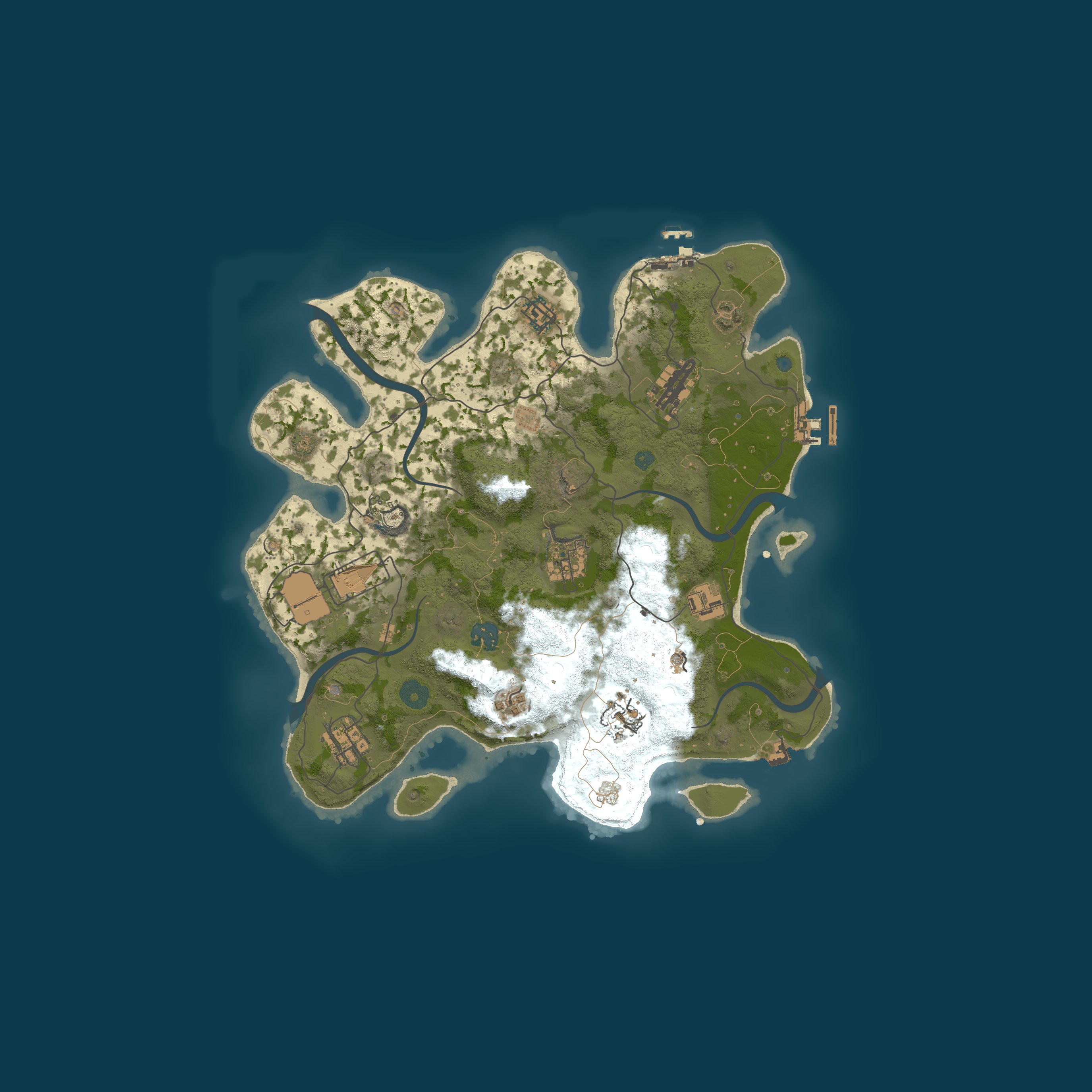 Procedural Map, size 3500, seed 55634322