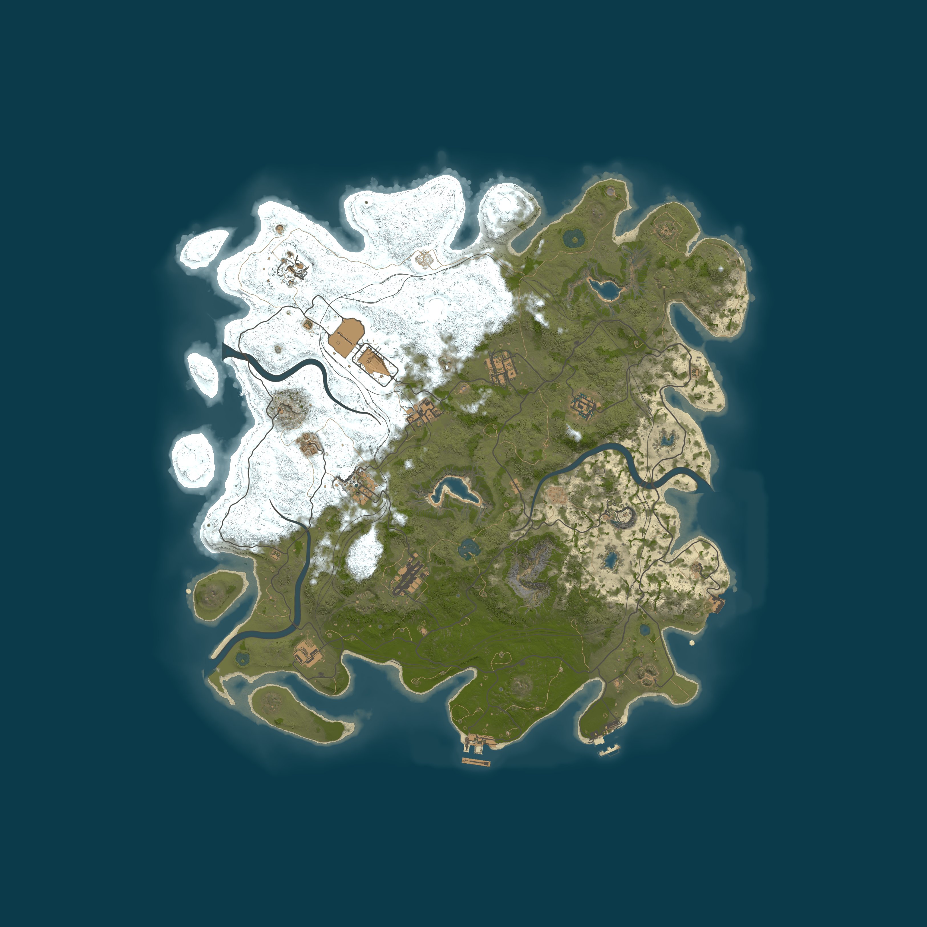Procedural Map, size 4500, seed 900000