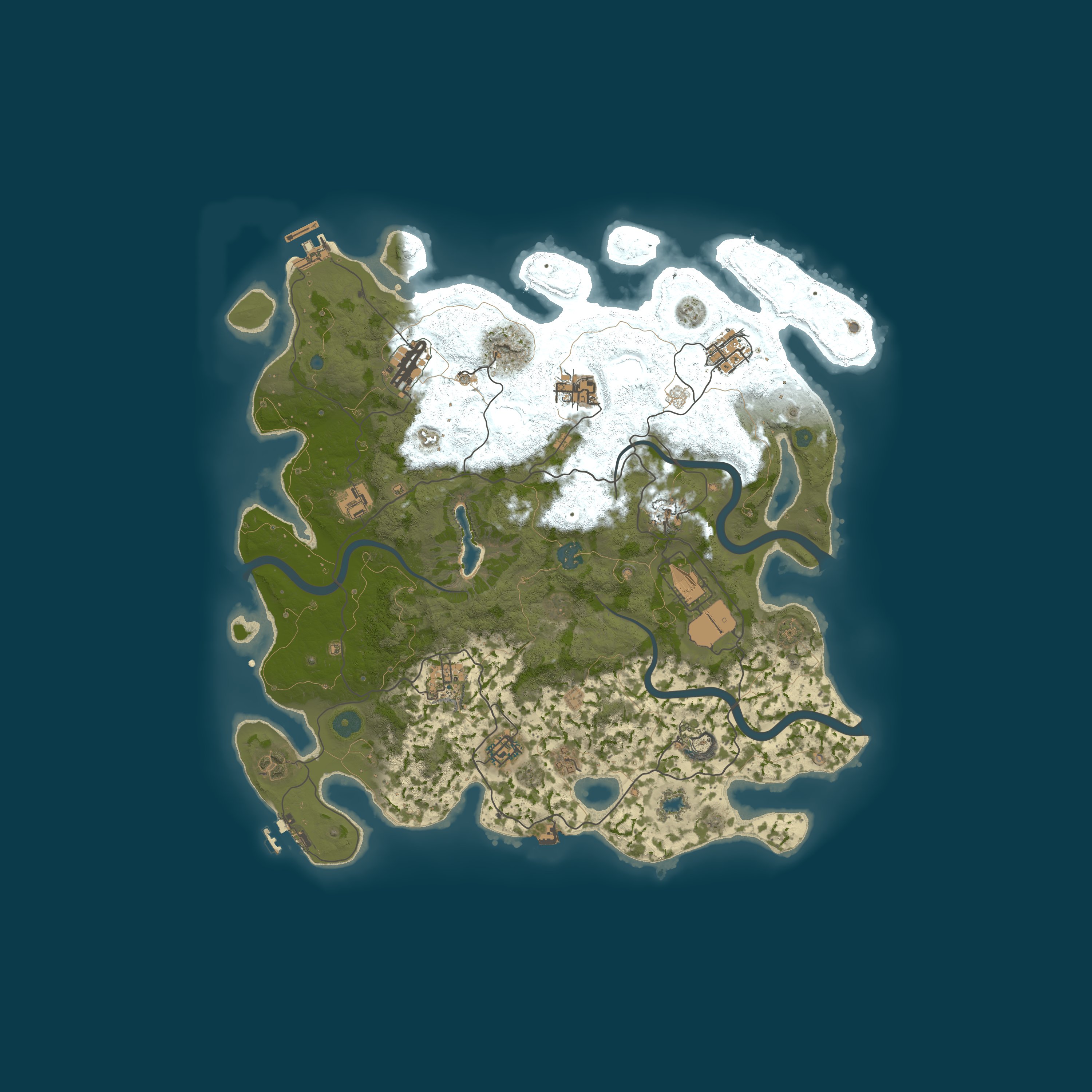 Map for Friendly Rust – Vanilla Softcore | Raids 6-9pm 2x2 No Mods