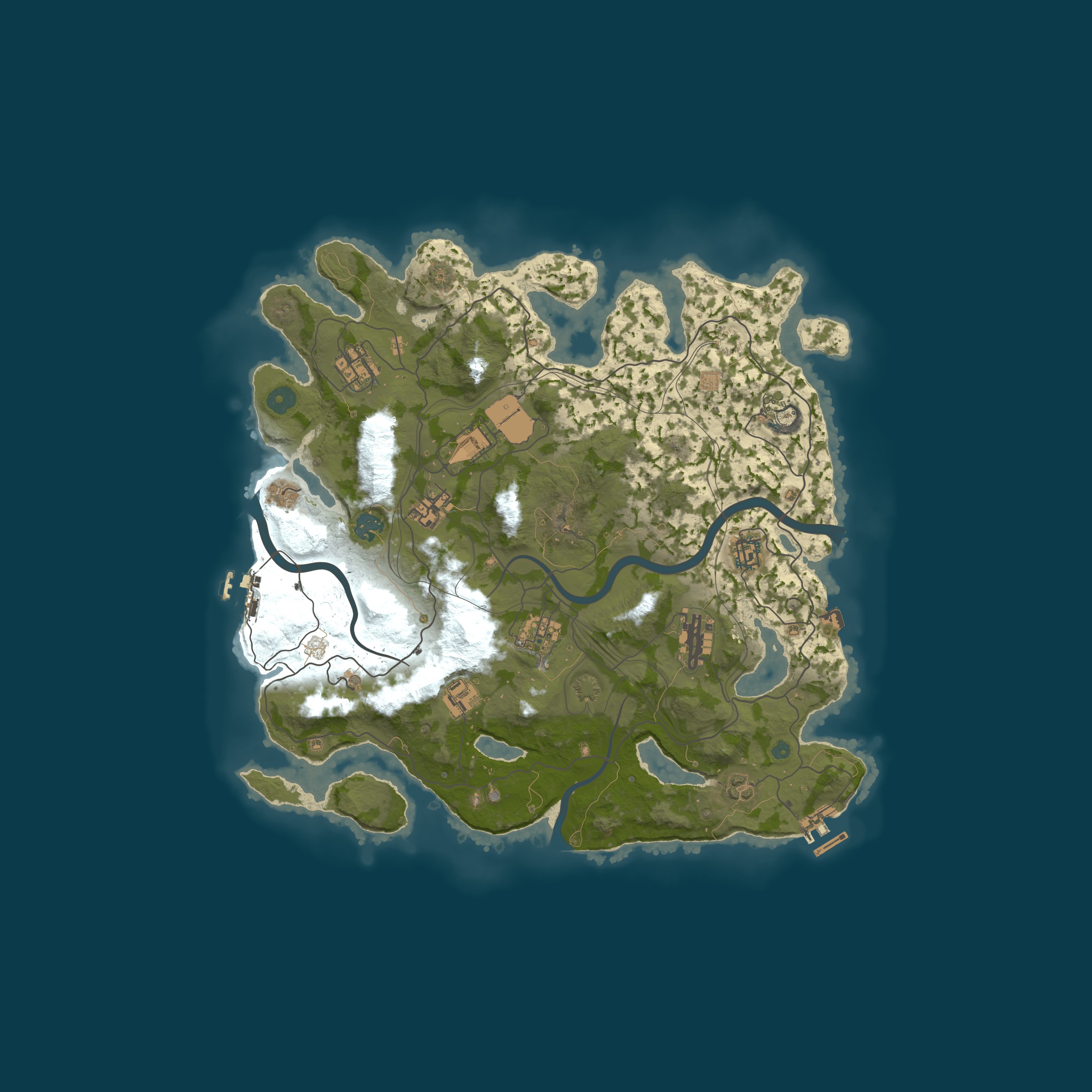 Custom Map, size 3800, seed 1337