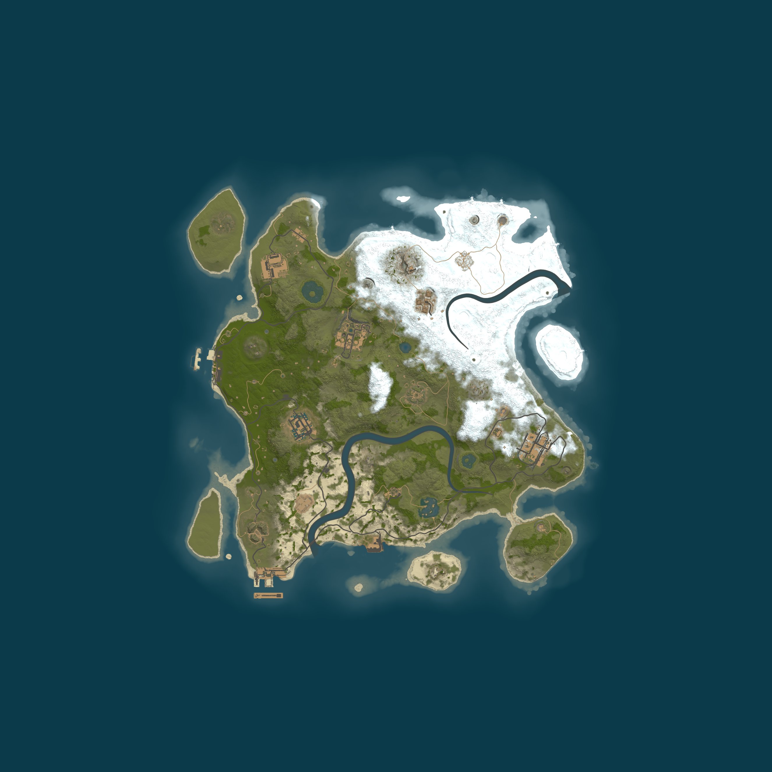 Procedural Map, size 3300, seed 0