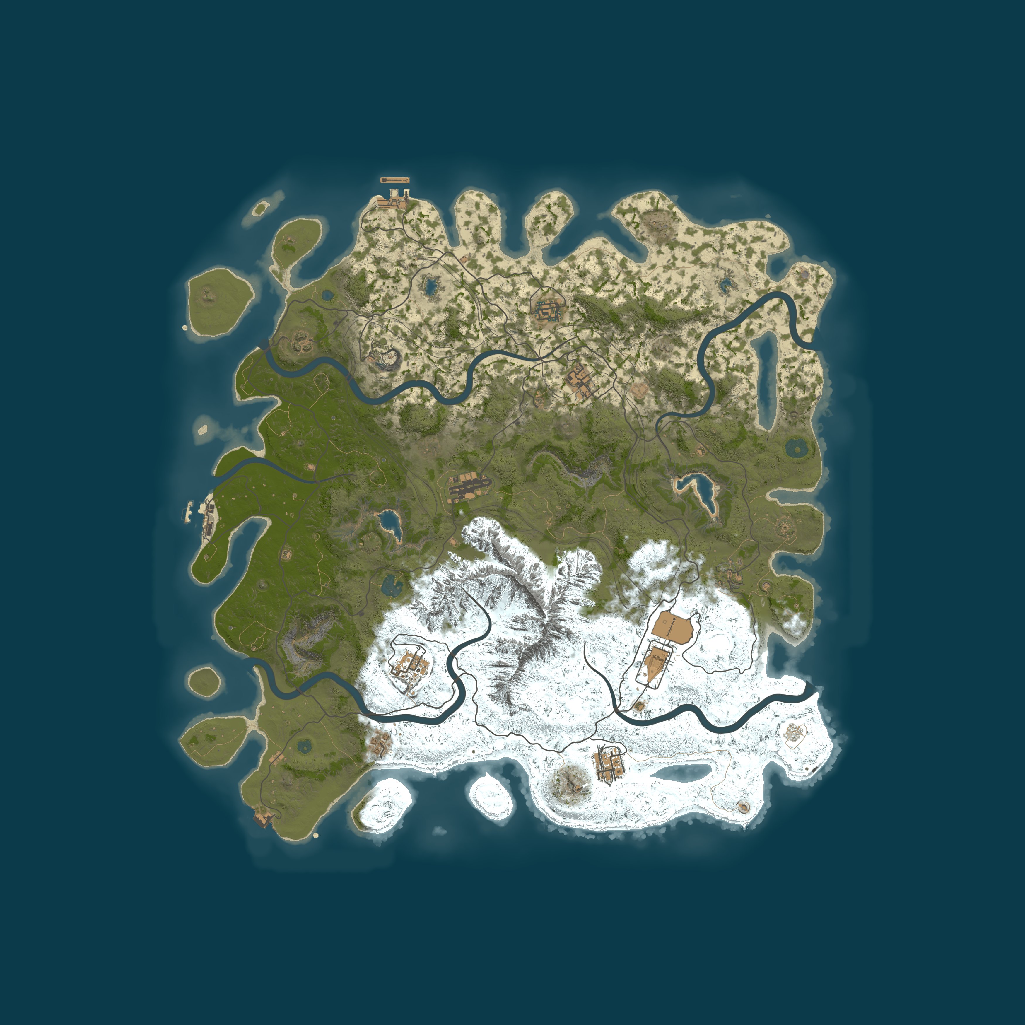Map for Rust Beyond | Fresh Wipe | PvE | Skills | Deep Sea PvP