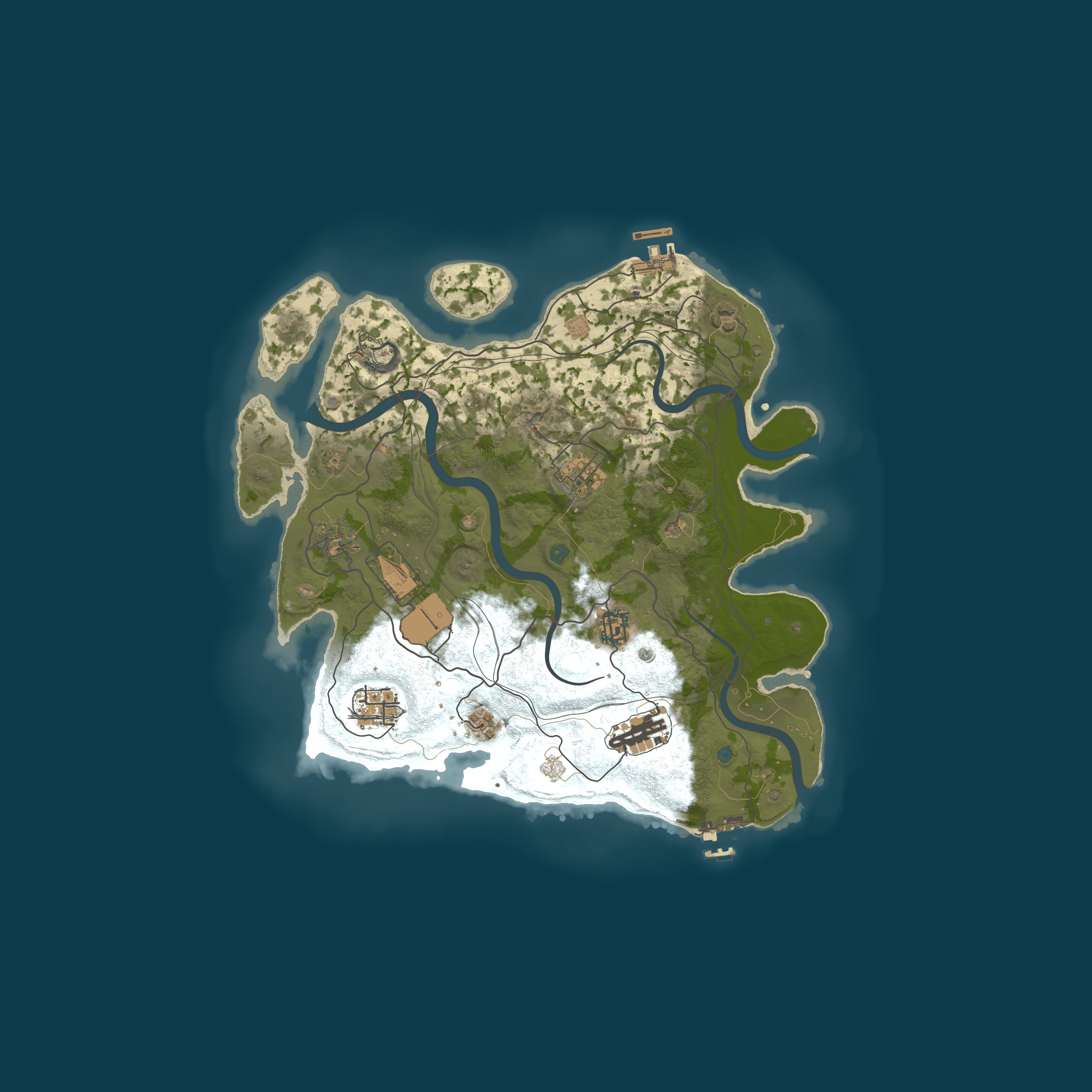 Custom Map, size 3500, seed 121315421
