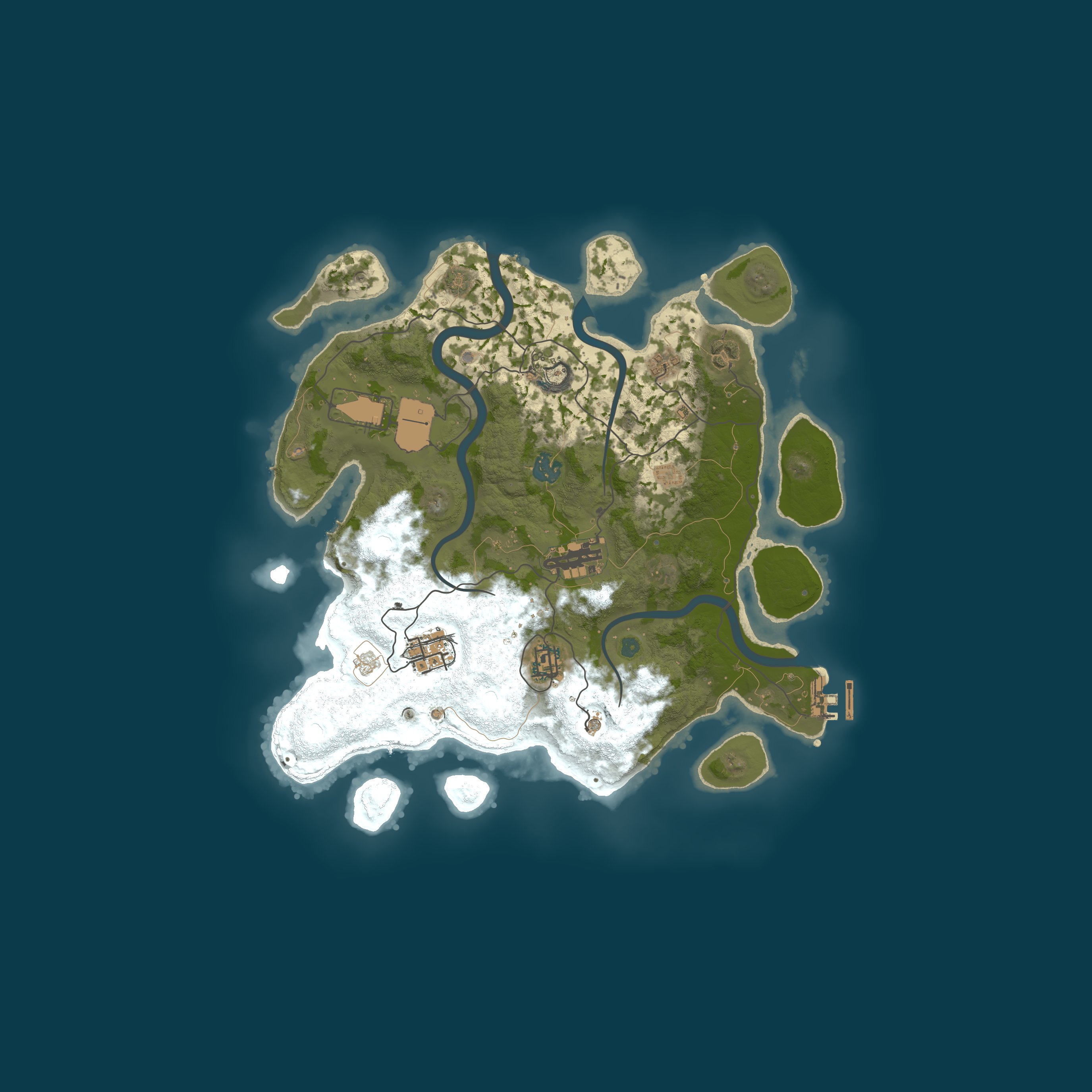 Map for [栖息地]5倍金金属&废料/3倍硫磺&高金/3倍矿机