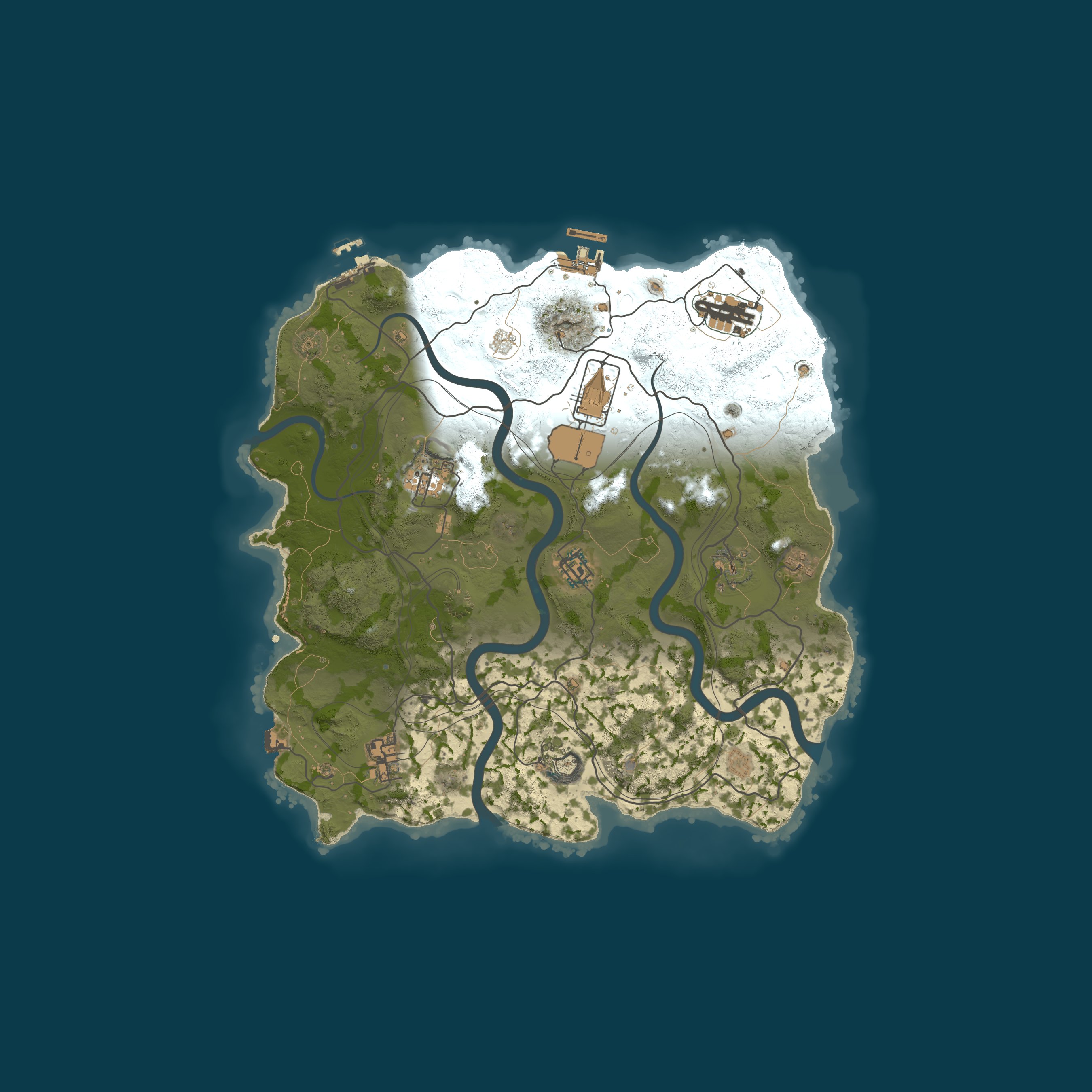 Map for WARBANDITS.GG 5X |Solo/Duo/Trio|Loot+|TP|Kits|x5 JUST WIPED