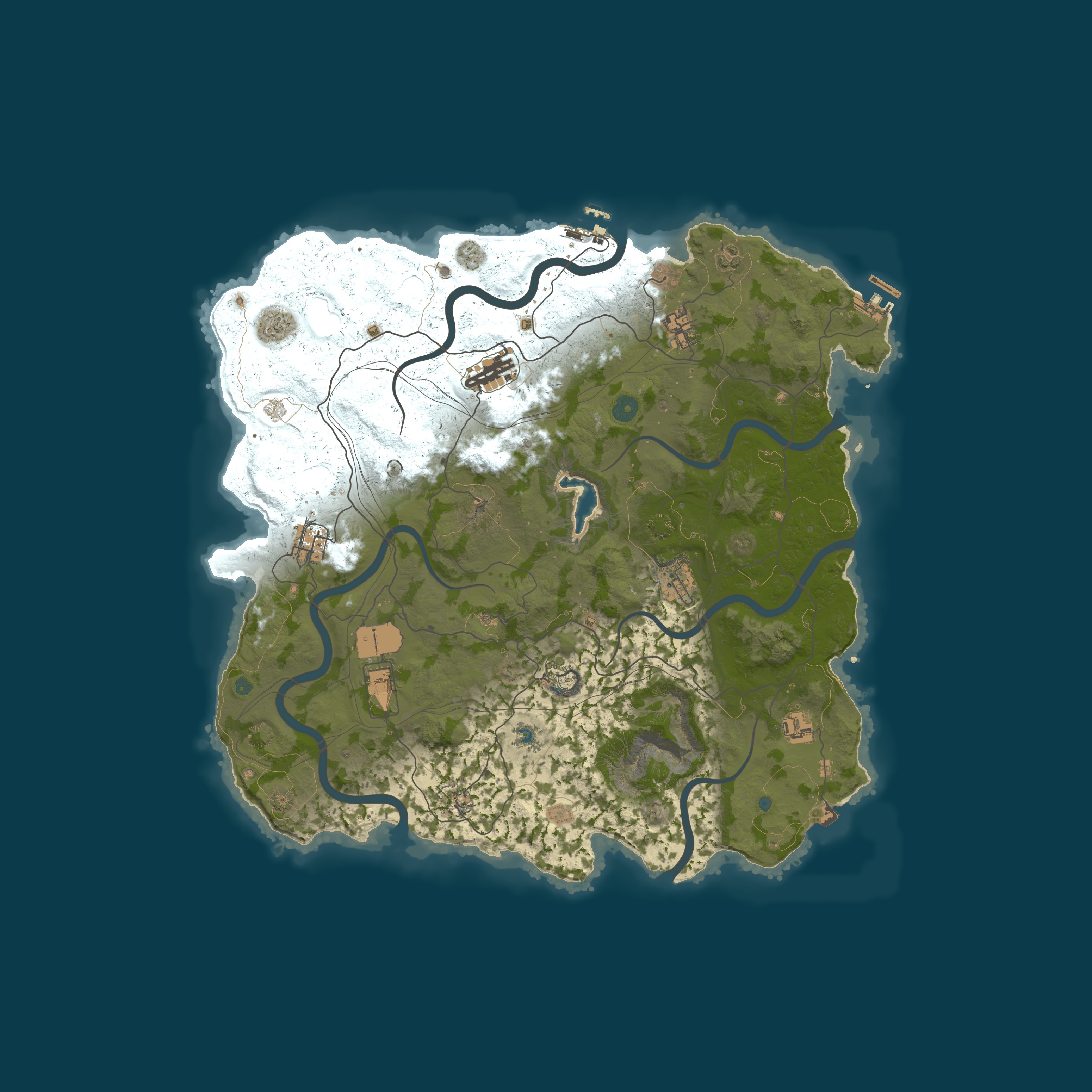 Map for JumpRust.com - EU 5x Light|RP Shop|Kits|TP|Events|Monthly|