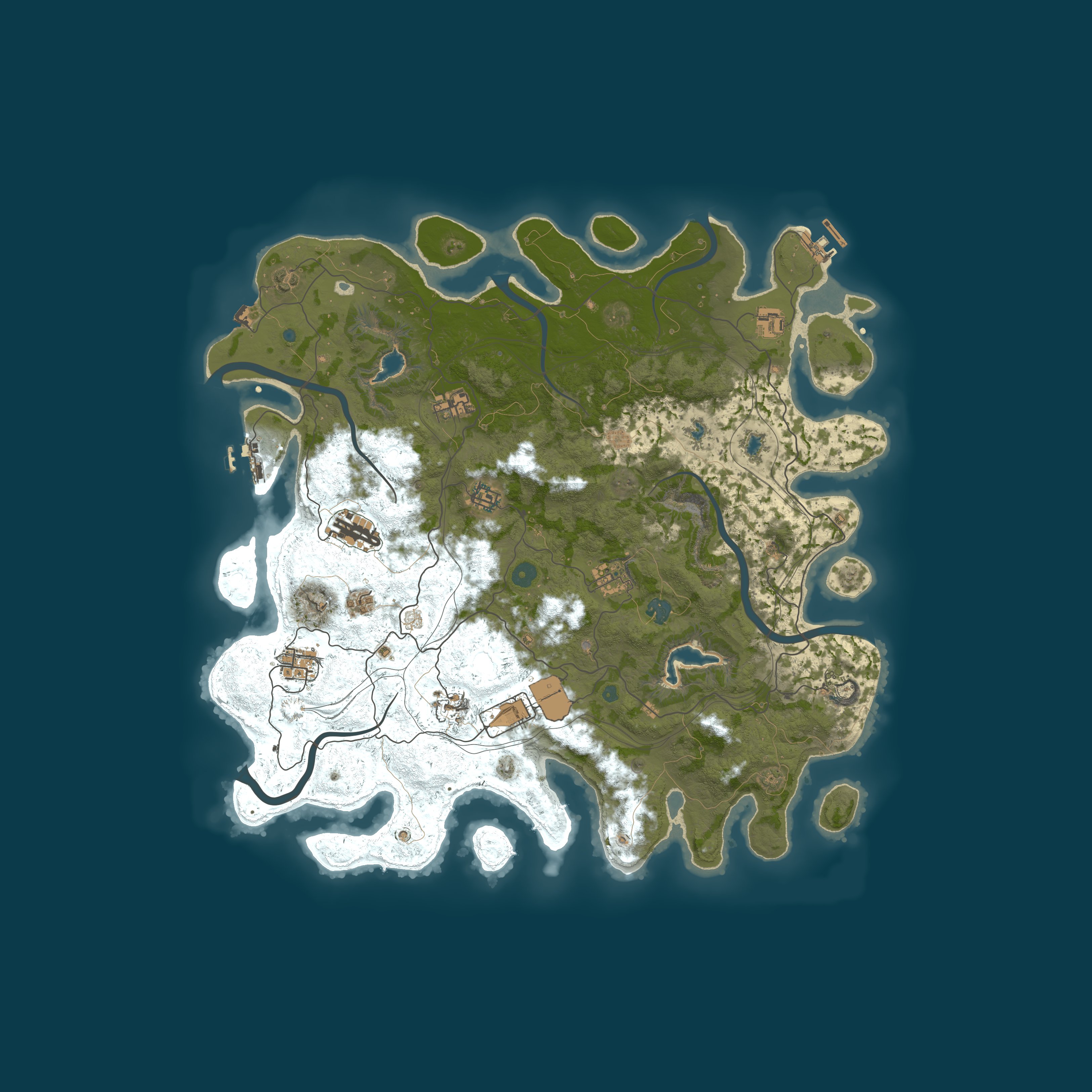 Procedural Map, size 4500, seed 847028898