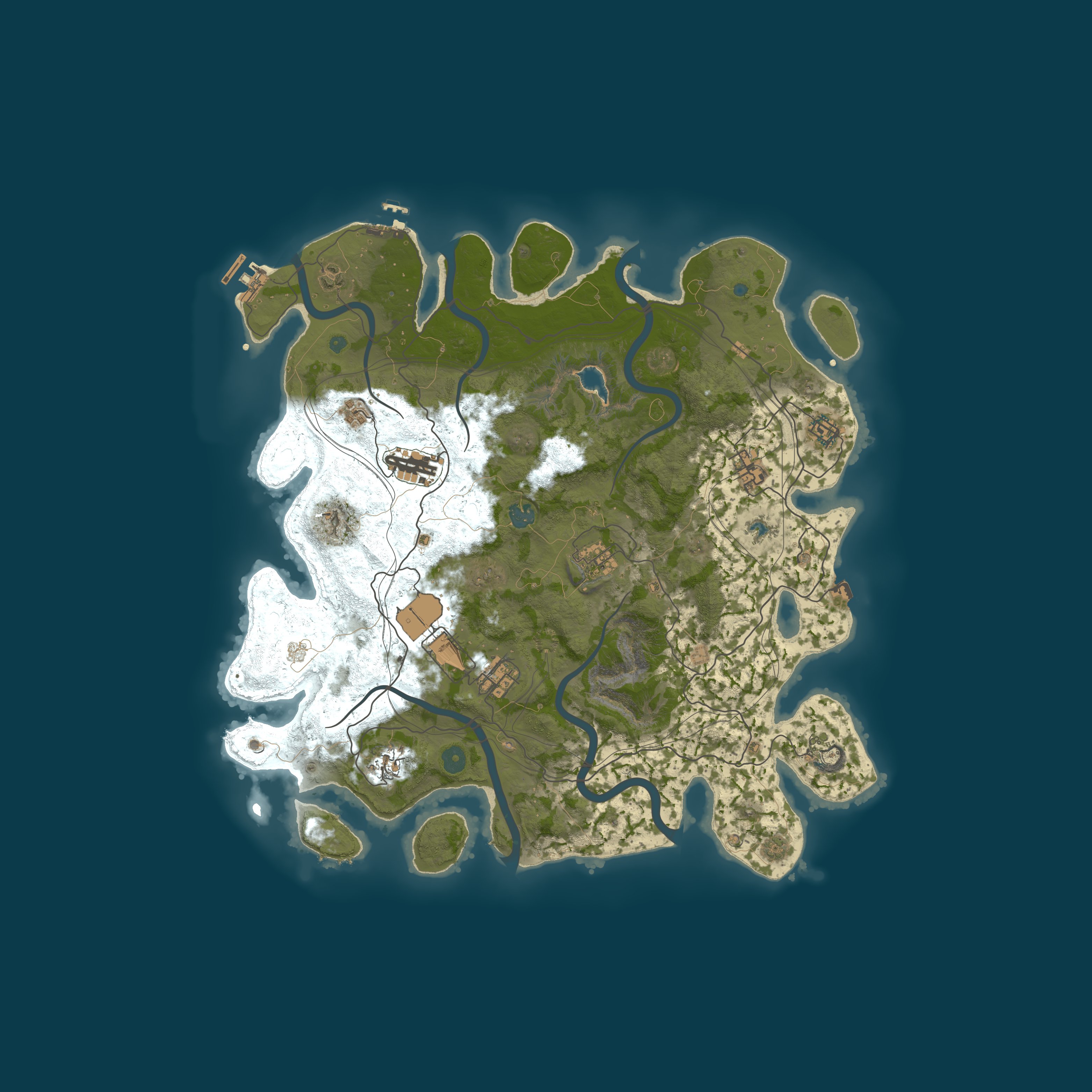 Map for New Moon PvE | Raidable Bases | Zombies | Abandoned Bases | Sig