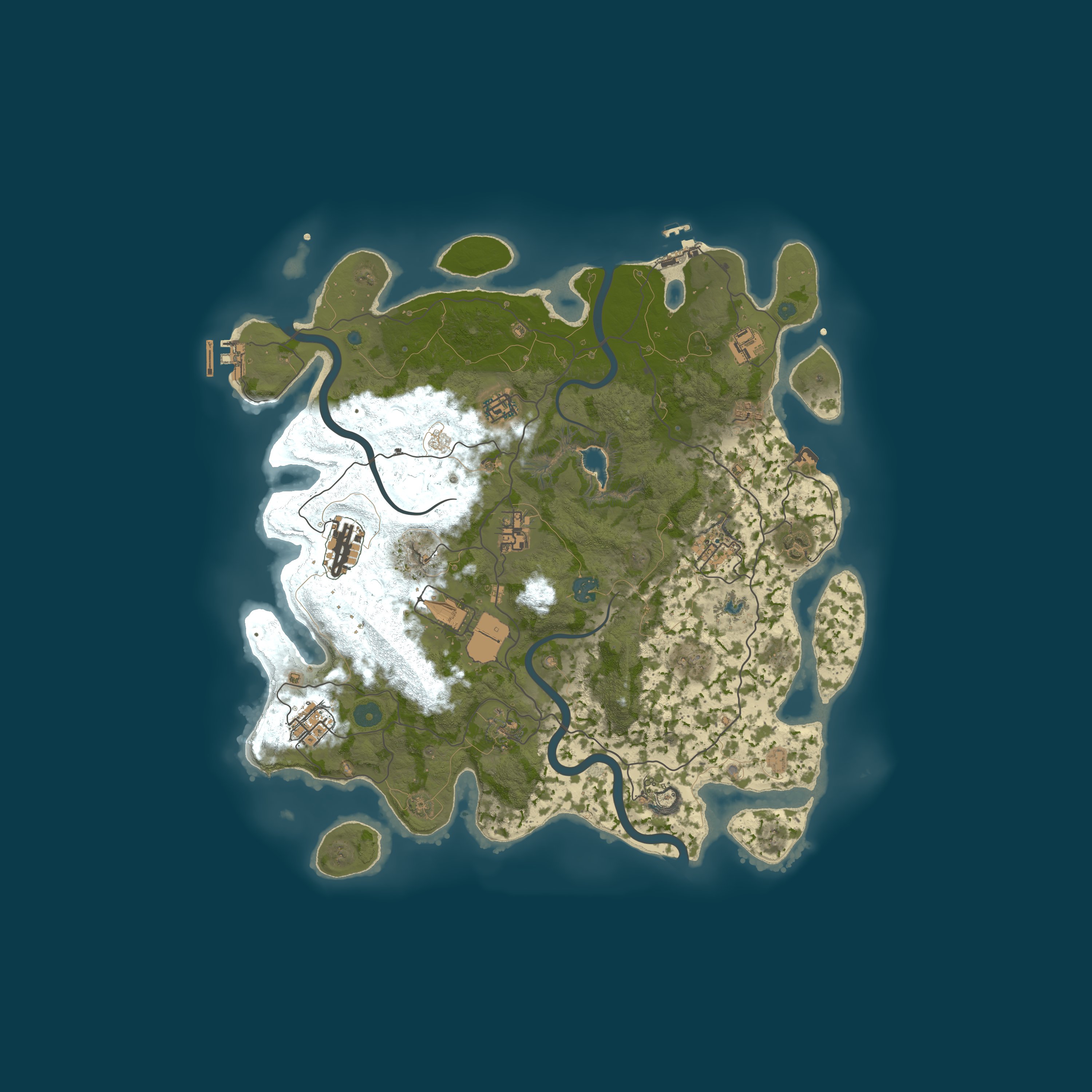 Procedural Map, size 4000, seed 1562616752