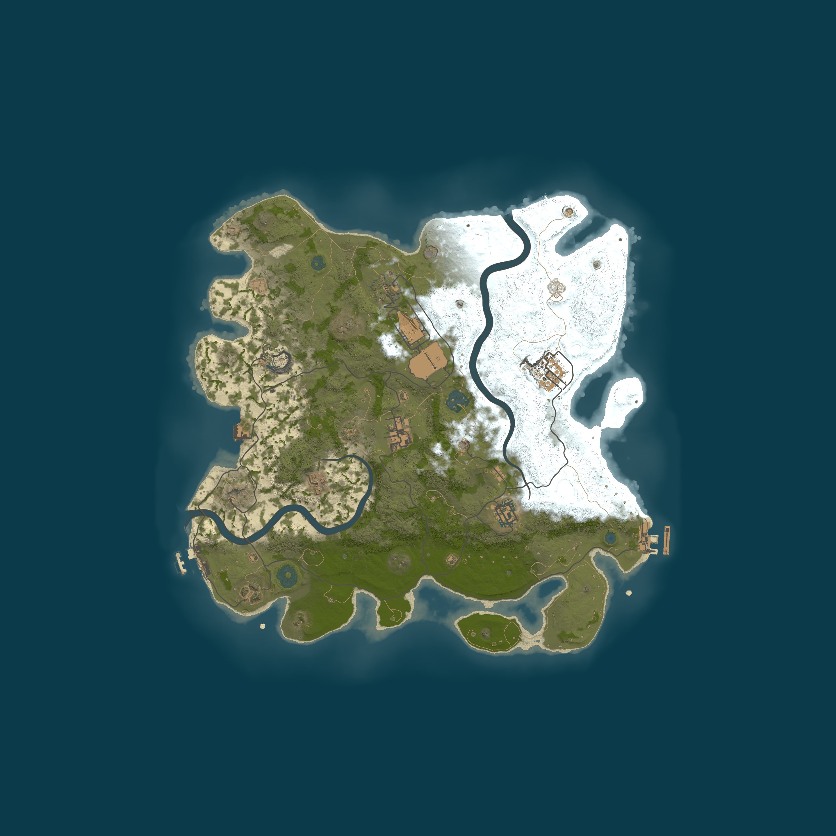 Map for 710 GAMING | 5x PvE | EU | Quests | Kits | TP | No BP Wipes