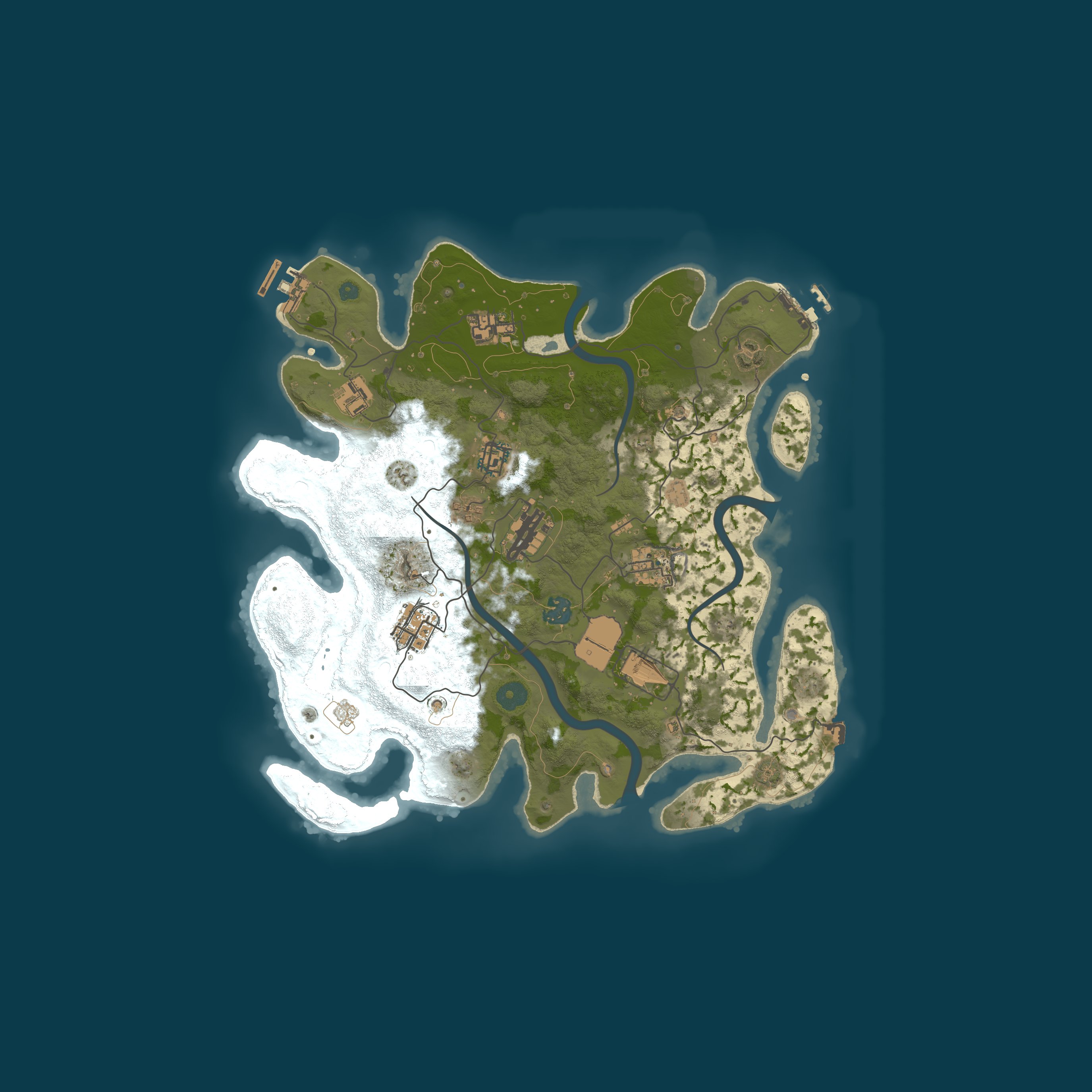 Procedural Map, size 3500, seed 20260829