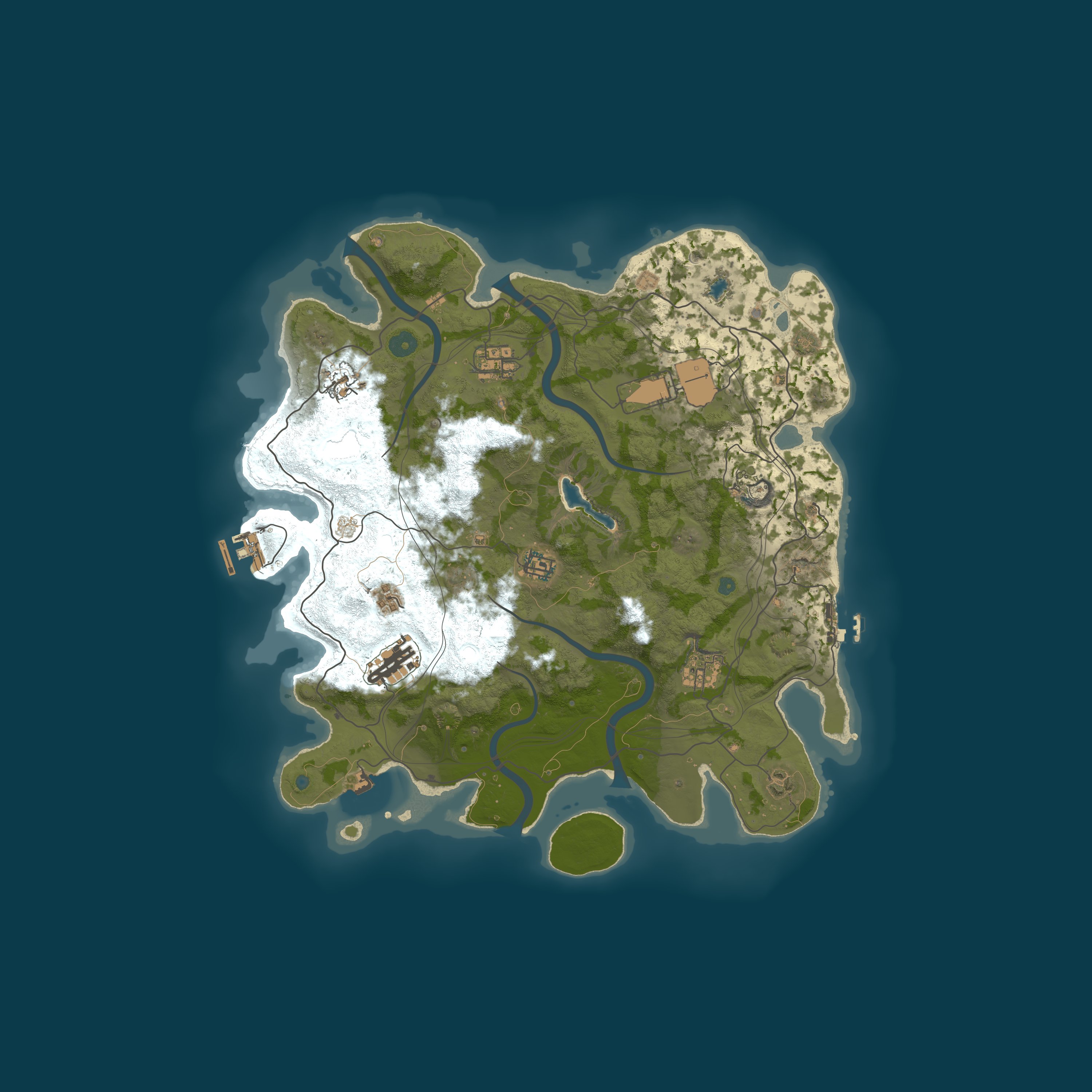 Map for Chill Rust | Solo/Duo | No KOS/Raid | NOOB FRIENDLY