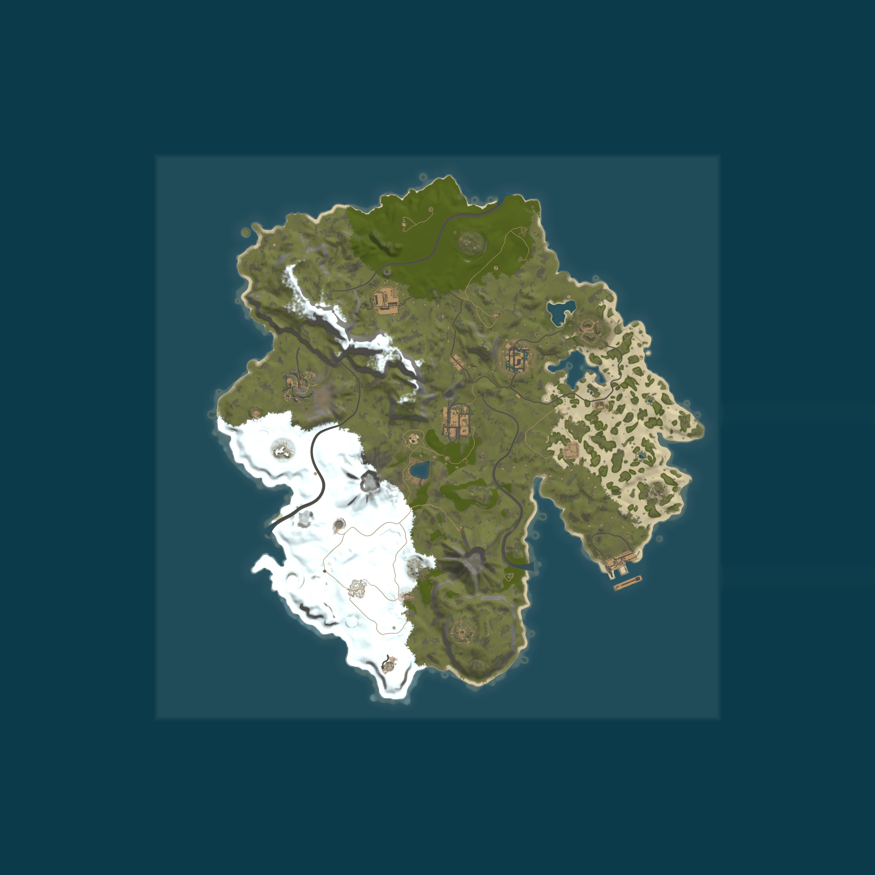Custom Map, size 3800, seed 1337
