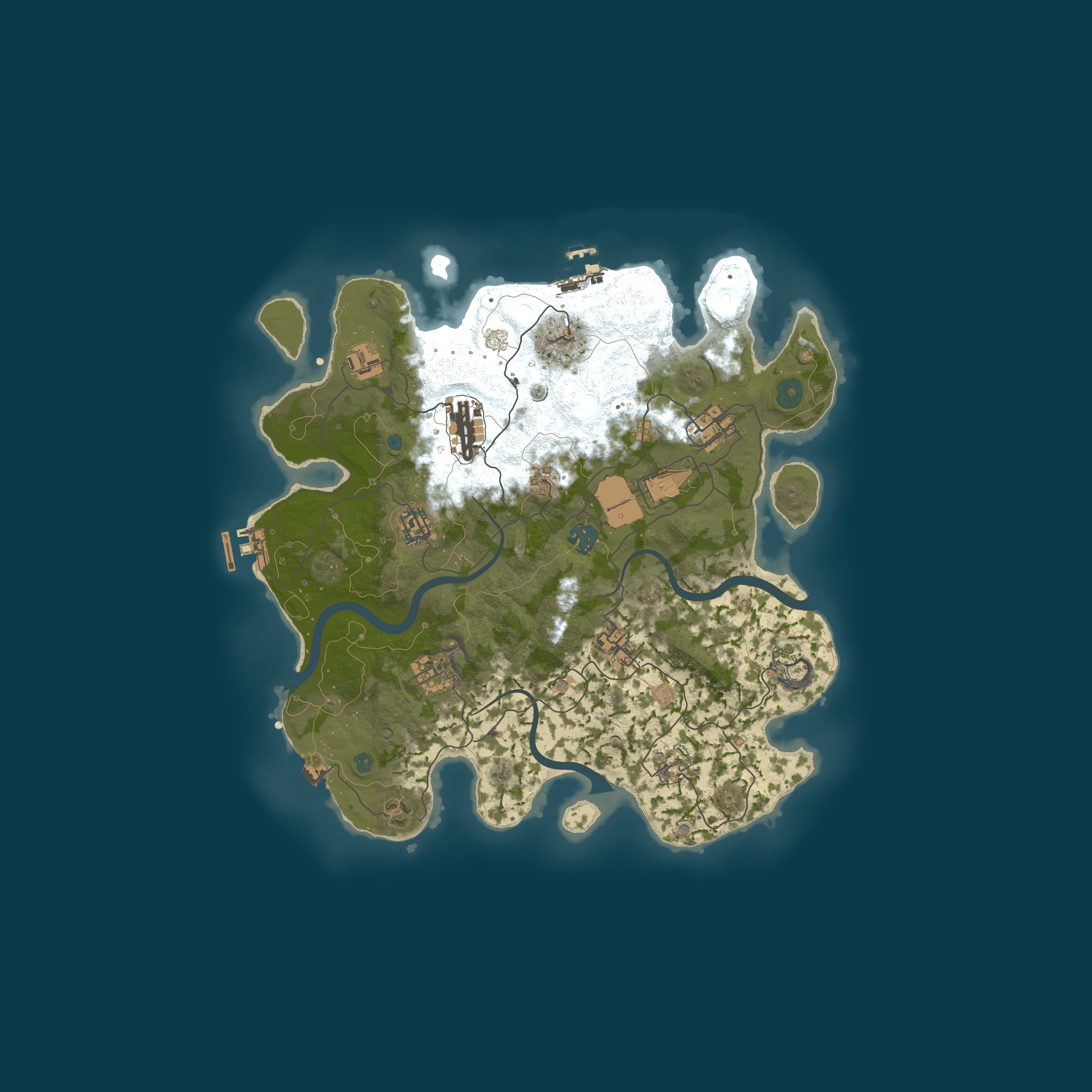 Procedural Map, size 3500, seed 341666827