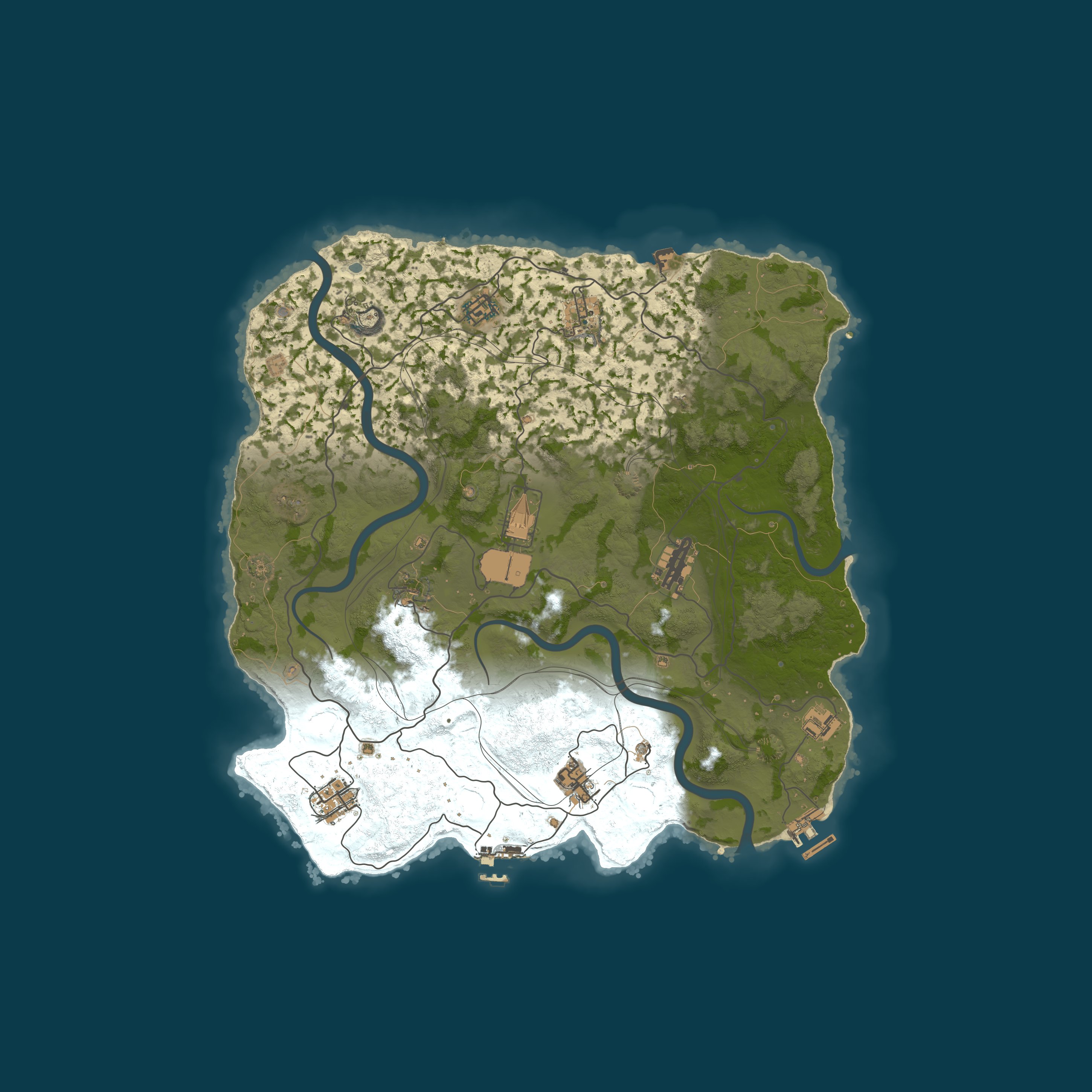 Custom Map, size 3800, seed 2121020277