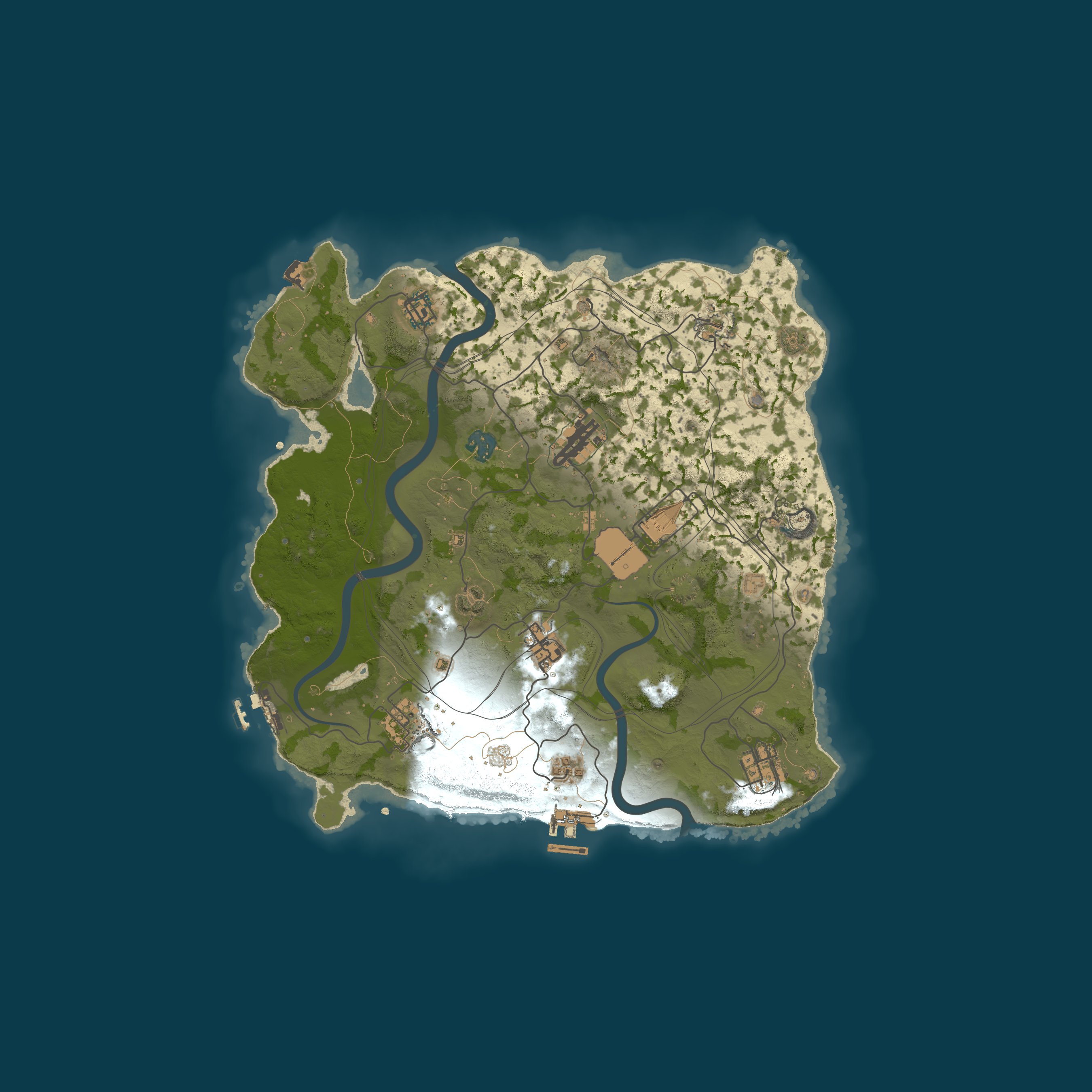 Map for [GER/EU] Rust Island | No BP Wipe | No Offlines |