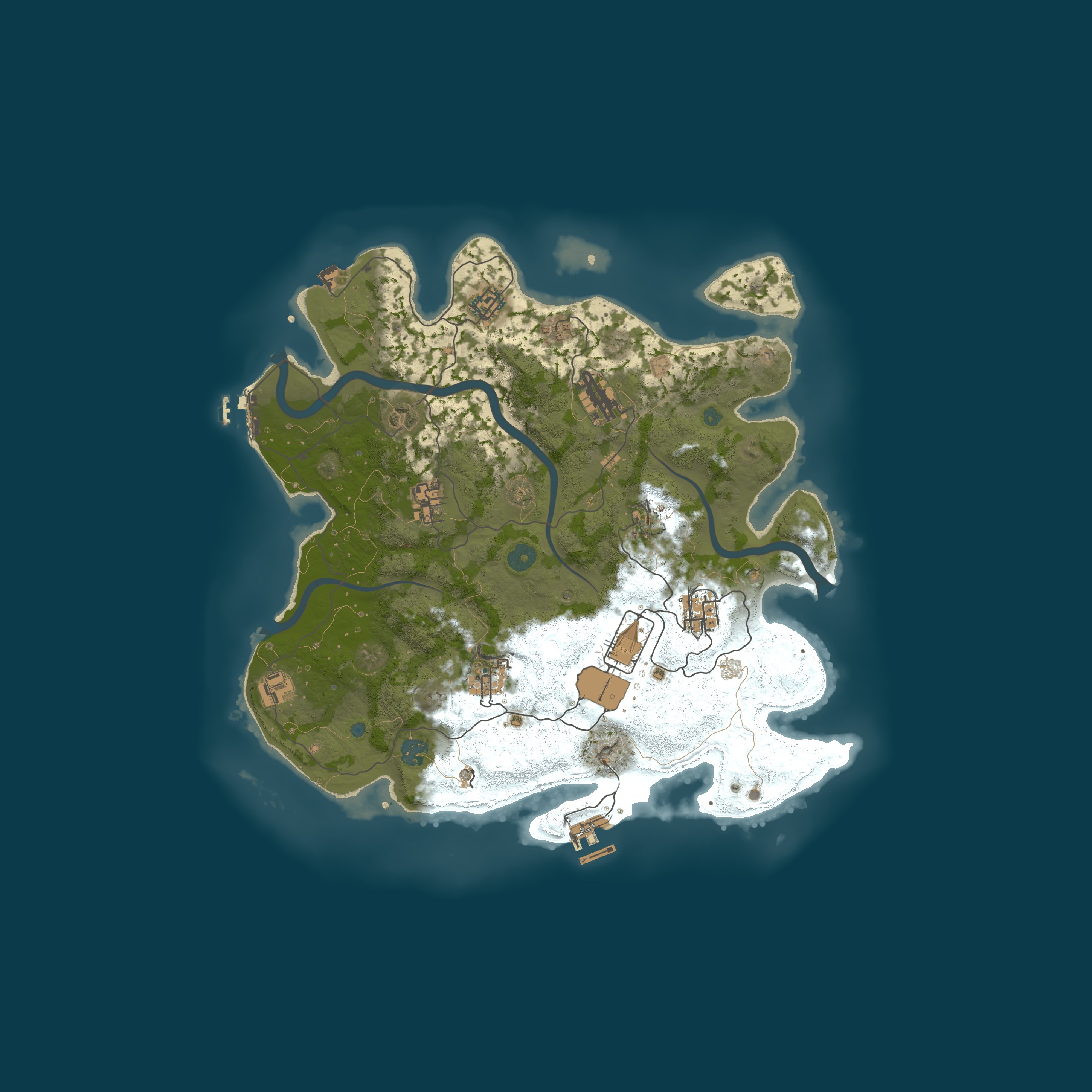 Procedural Map, size 3800, seed 1992044