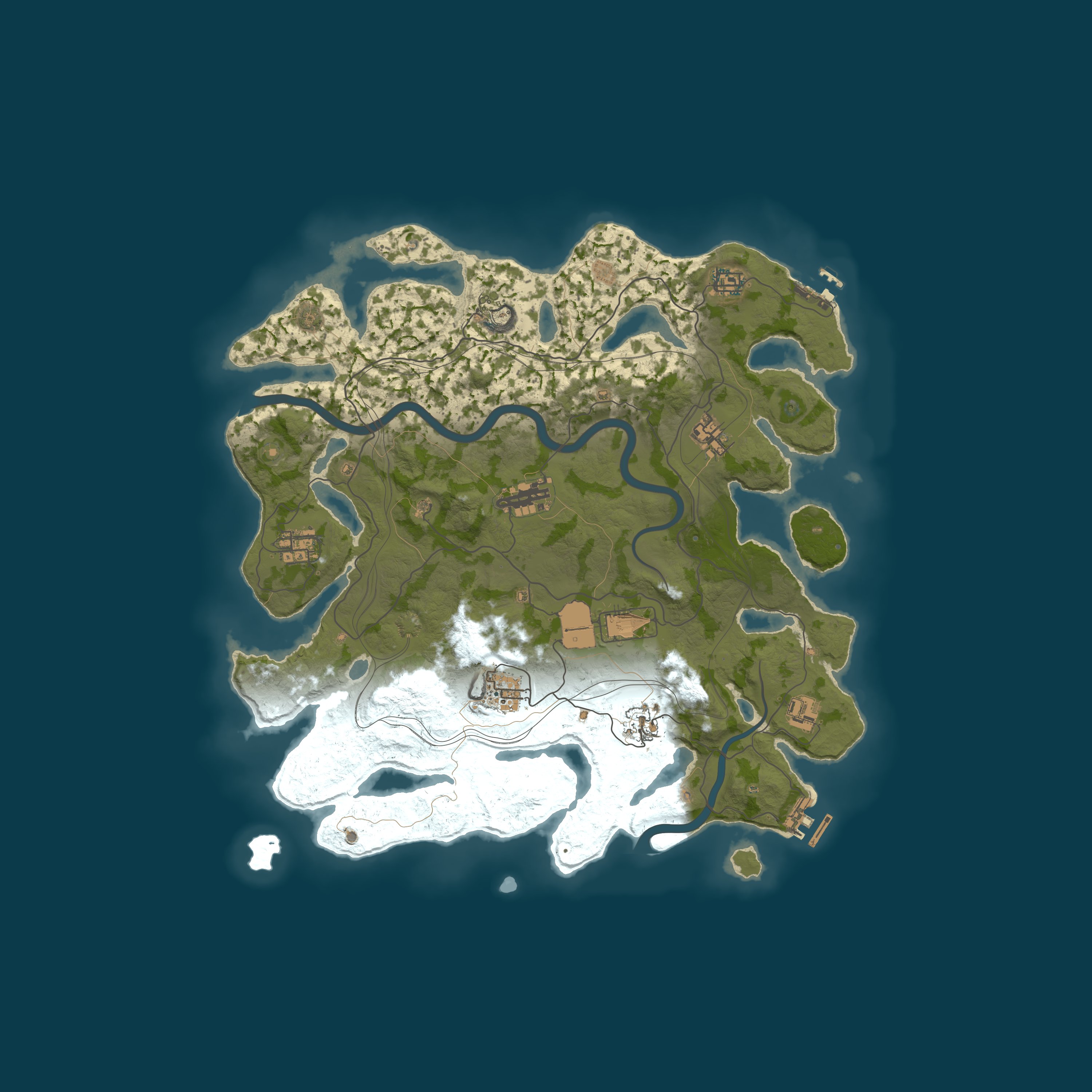 Custom Map, size 4000, seed 1337