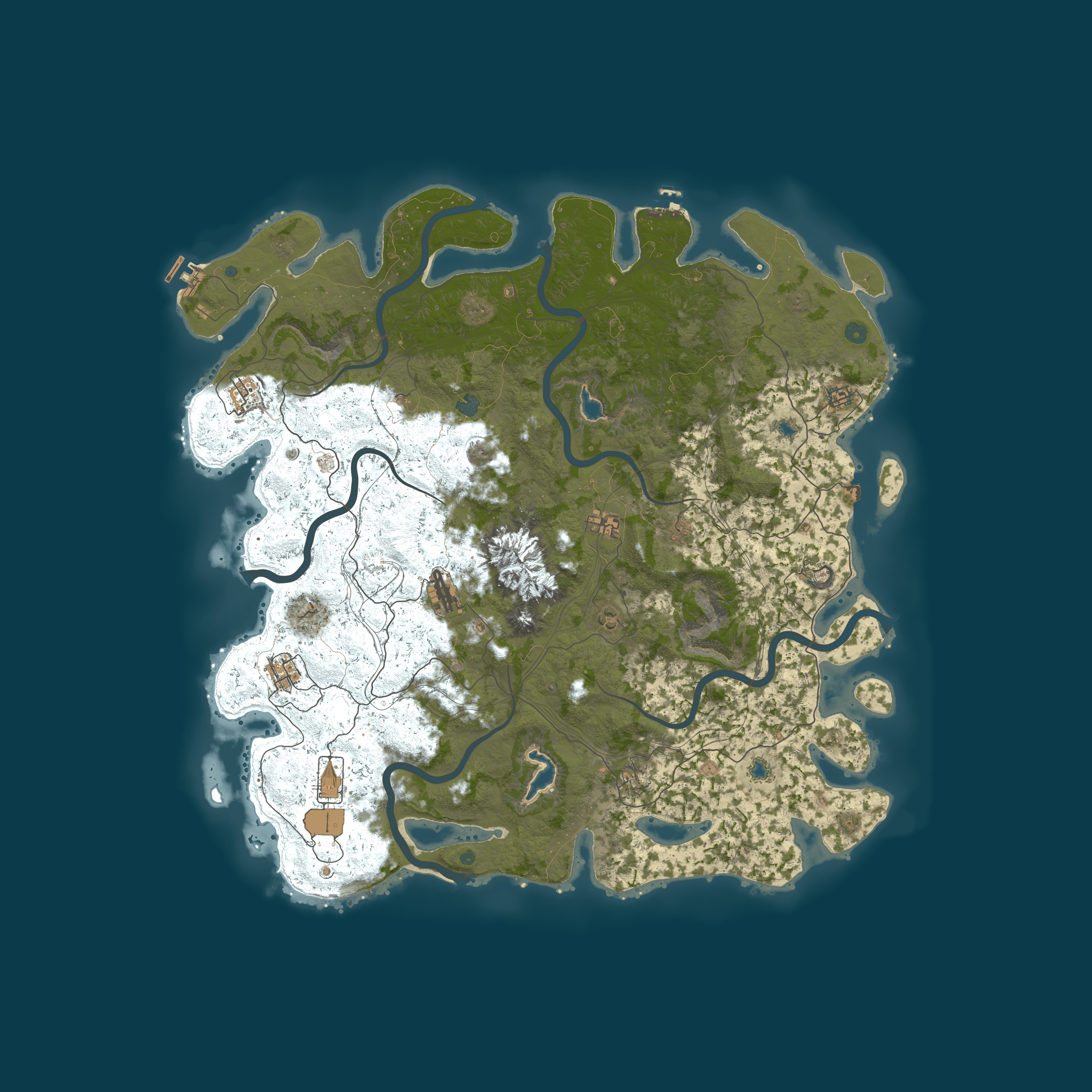 Map for Rusty Daze 5X:  PVE, KITS, HeliHUD, & More...