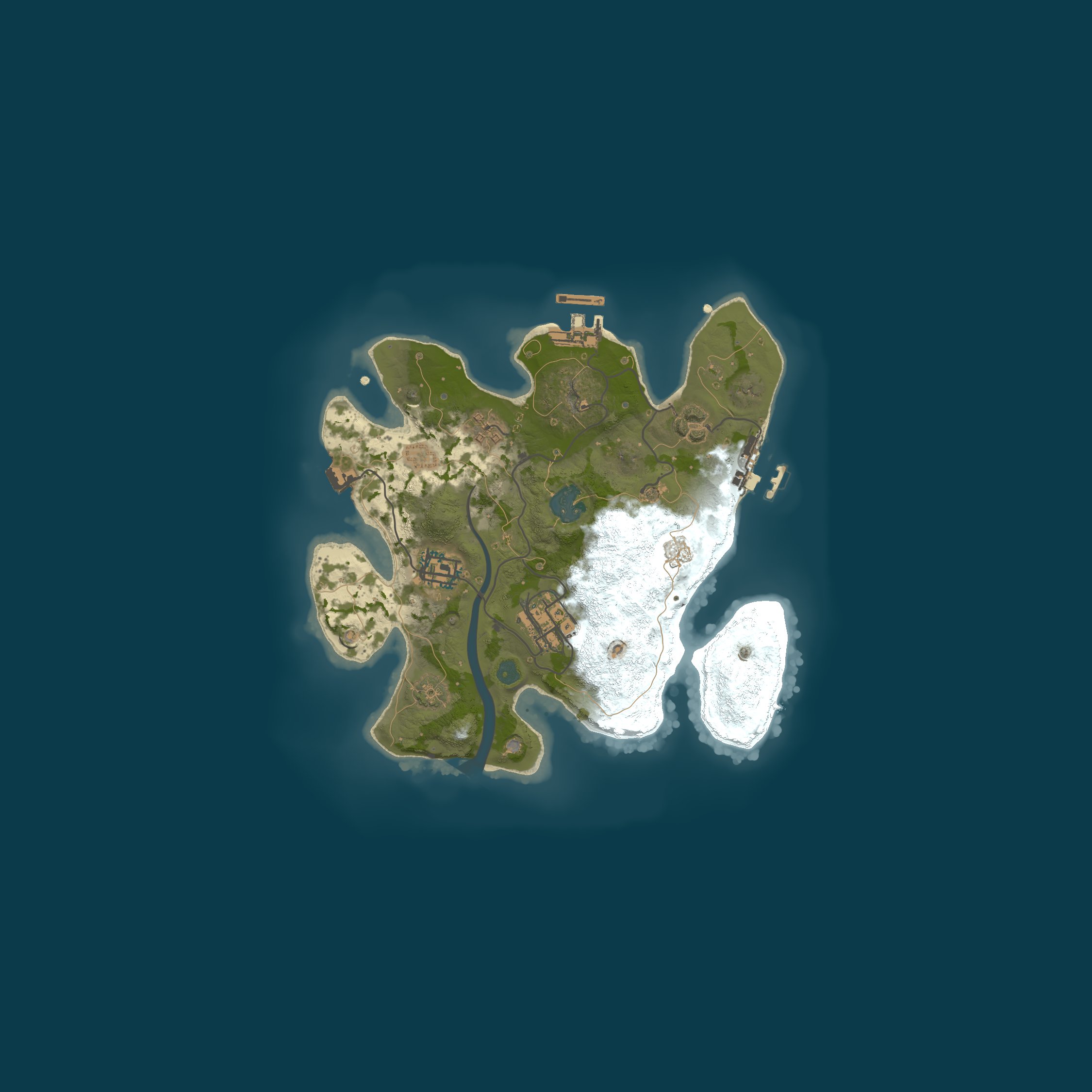 Procedural Map, size 2500, seed 712372