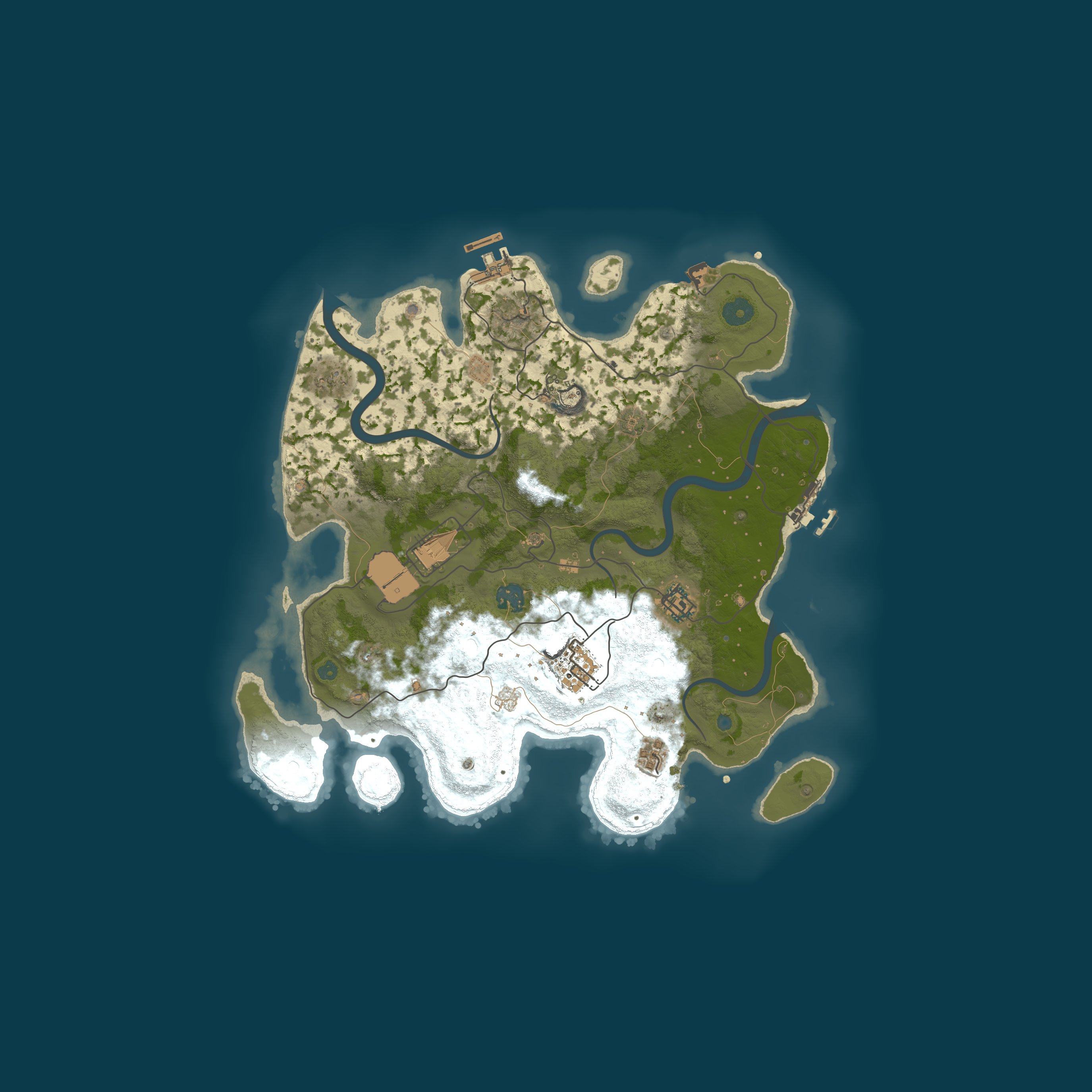 Map for Rust R Us 10x | Kits | Loot+ | Raidable bases | Skill Tree