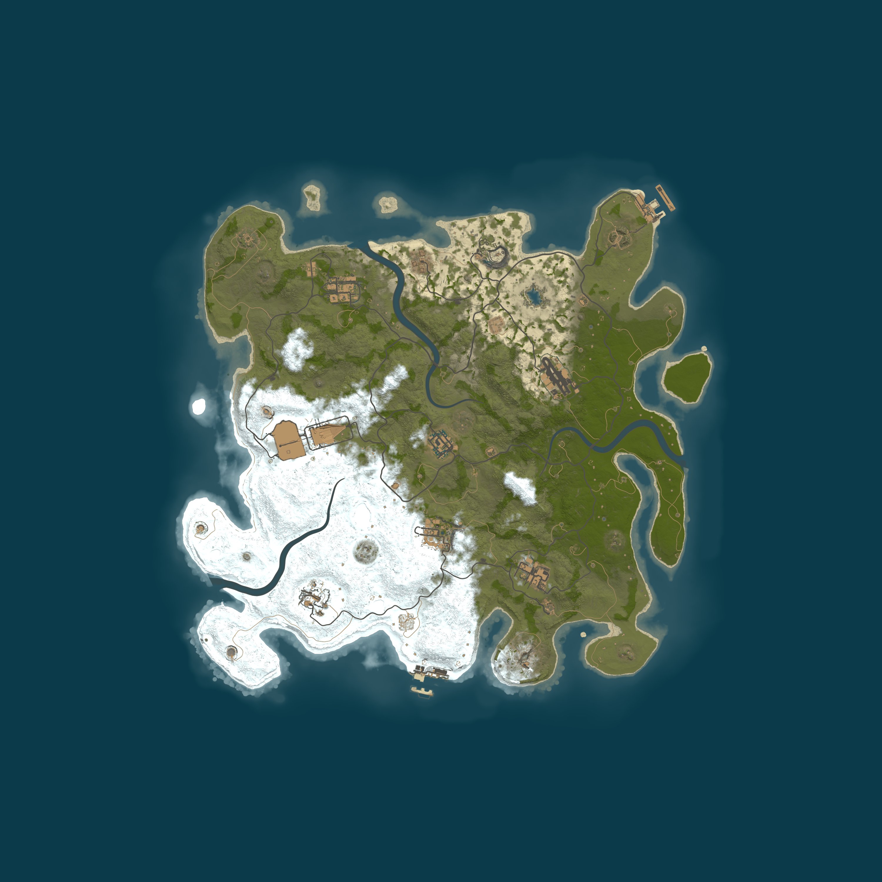 Custom Map, size 4000, seed 1337