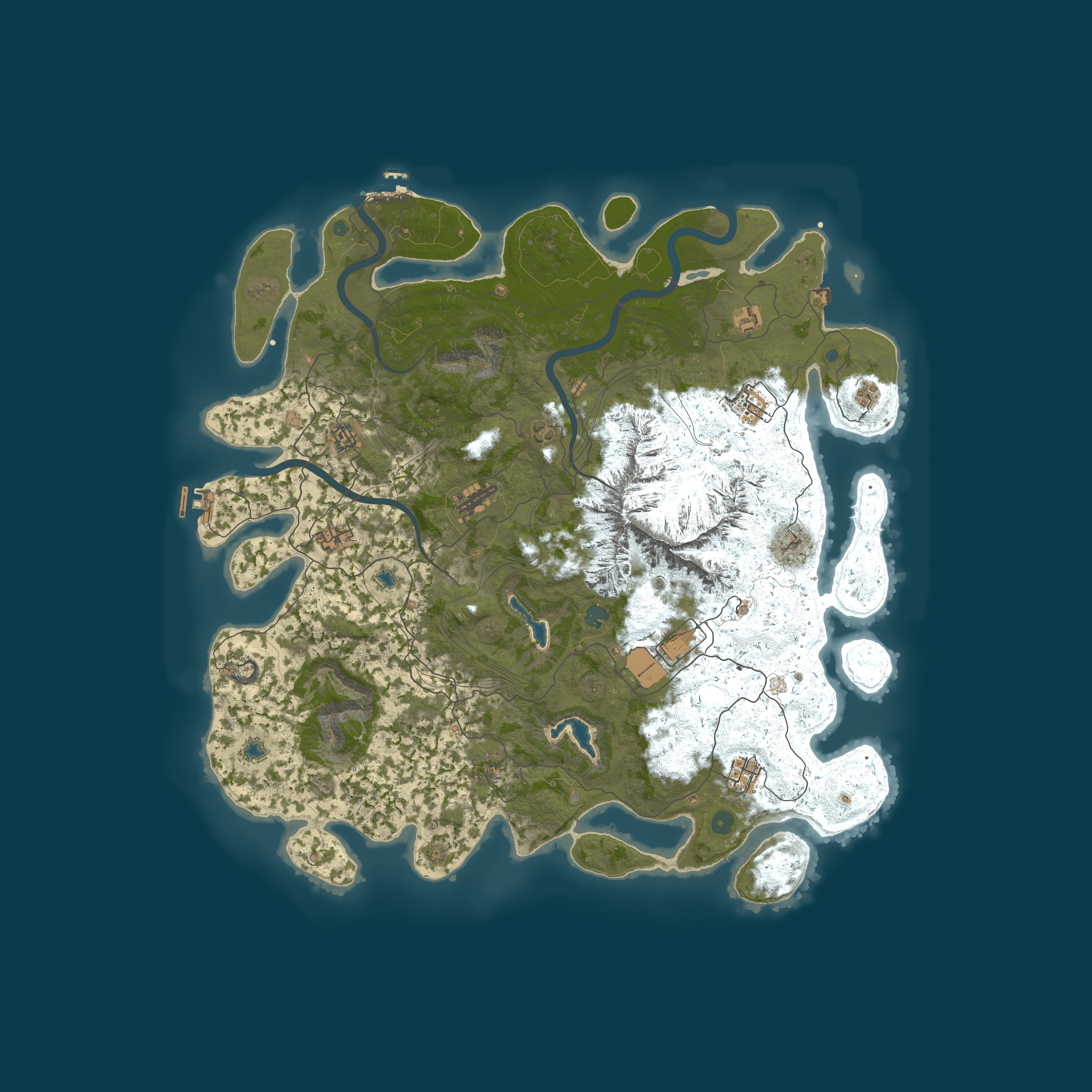 Procedural Map, size 5000, seed 1087575649