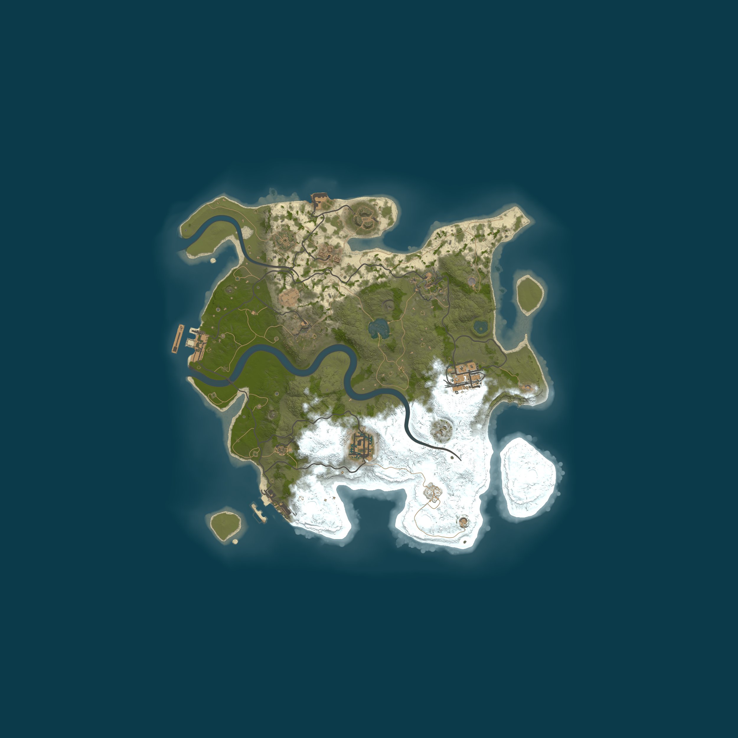 Procedural Map, size 3000, seed 1354900002