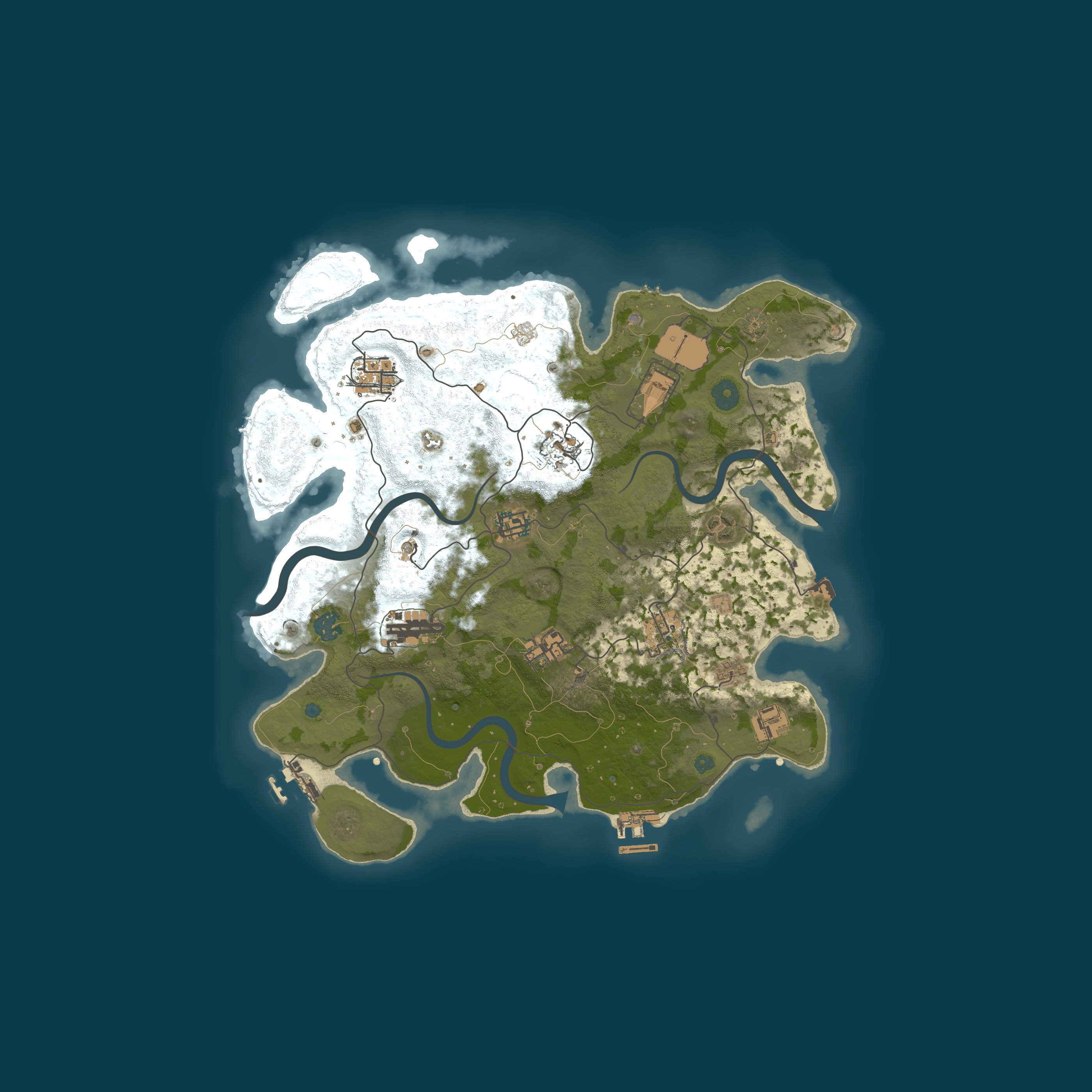 Procedural Map, size 3600, seed 820649982