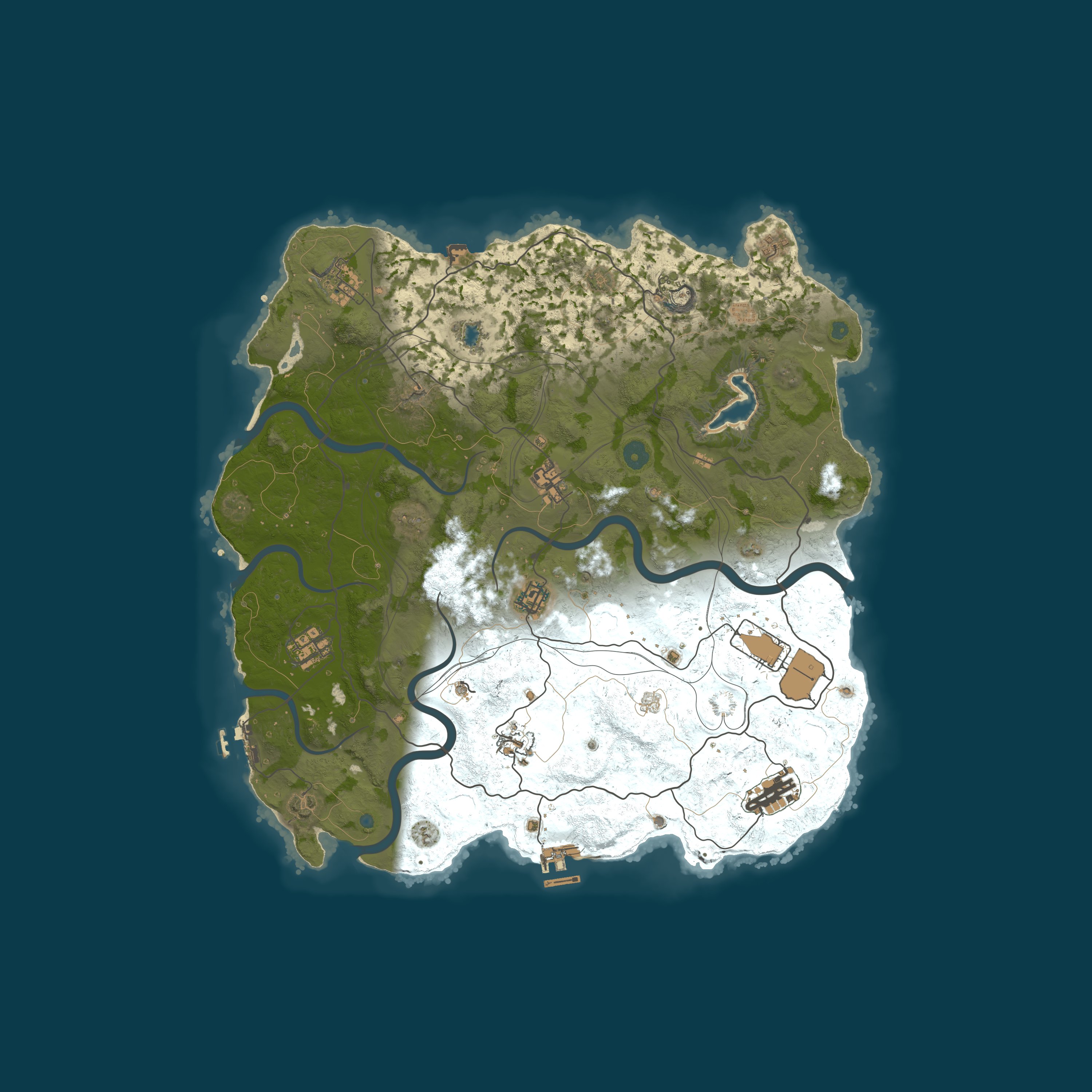 Map for RustResort.com - EU Vanilla | 2X Monday 23.03