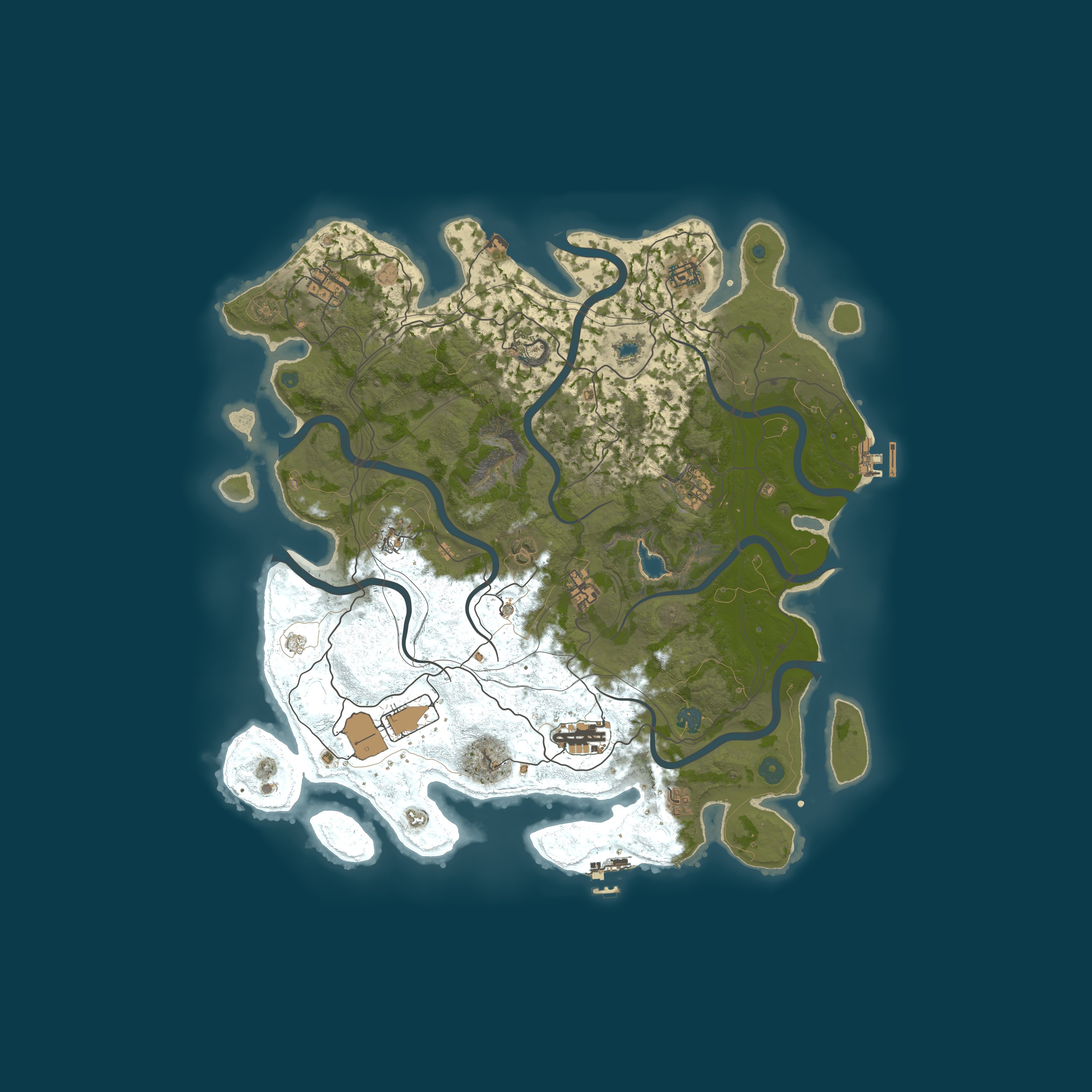 Map for [PVE] RUSTLANDS#1/МИРНЫЙ/ДЛЯ НОВИЧКОВ/Х1