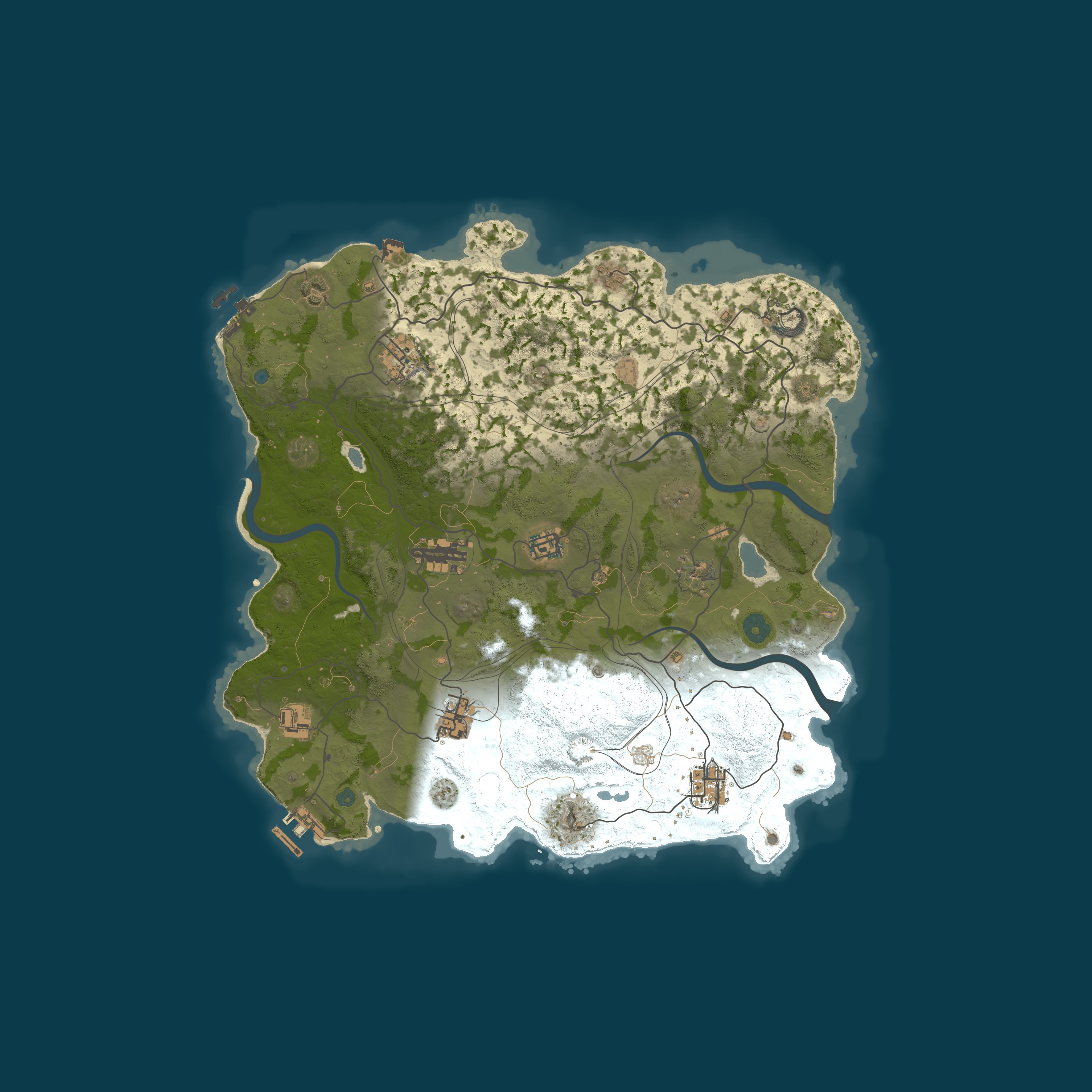 RustVikings | Solo/Duo/Trio/Quad | Saturdays | FULLWIPE 10/10 1 — Mapa procedural 3748, seed 843774