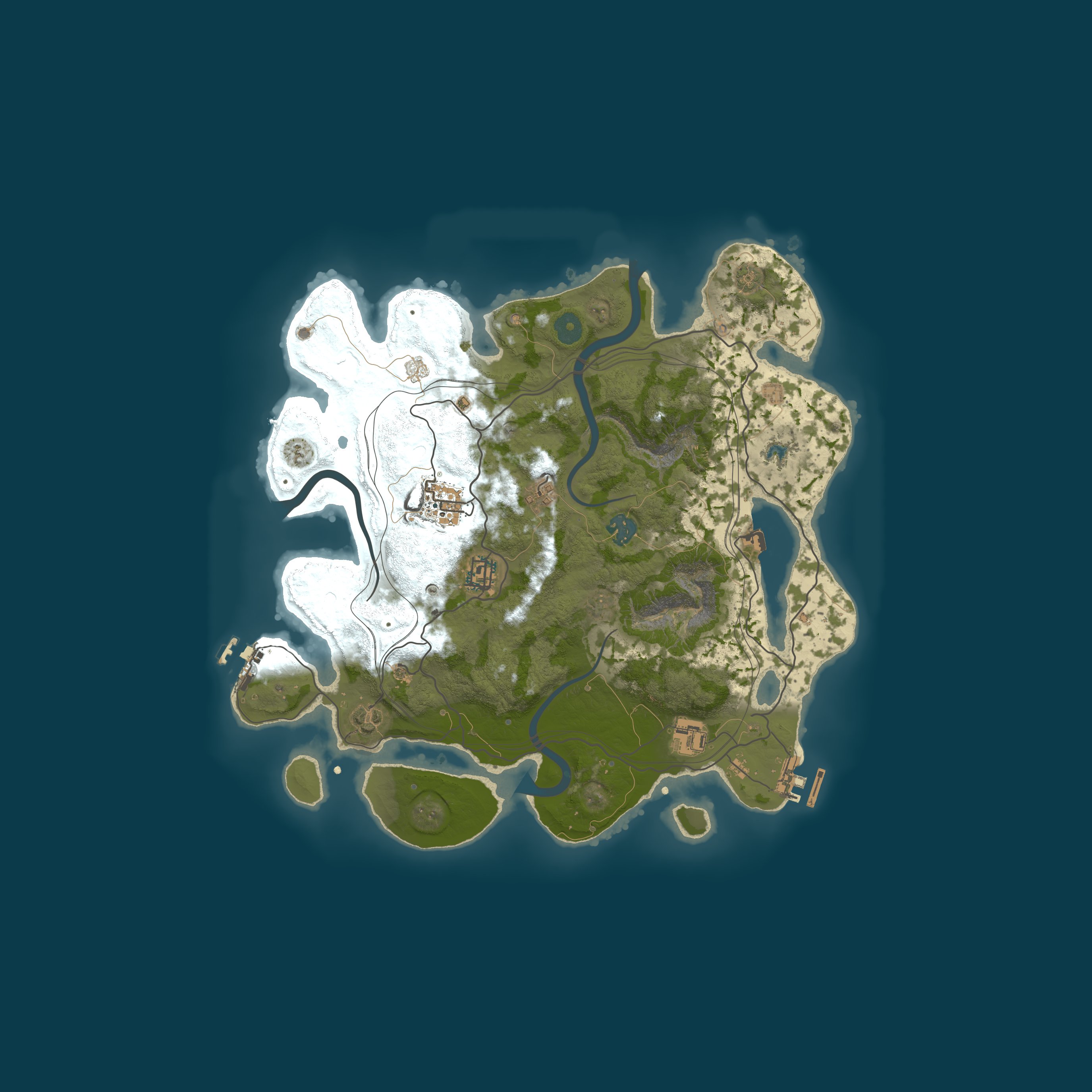 Map for Buddies Of The Wasteland 3X | No Kill | No Raid | Zombies | PVE
