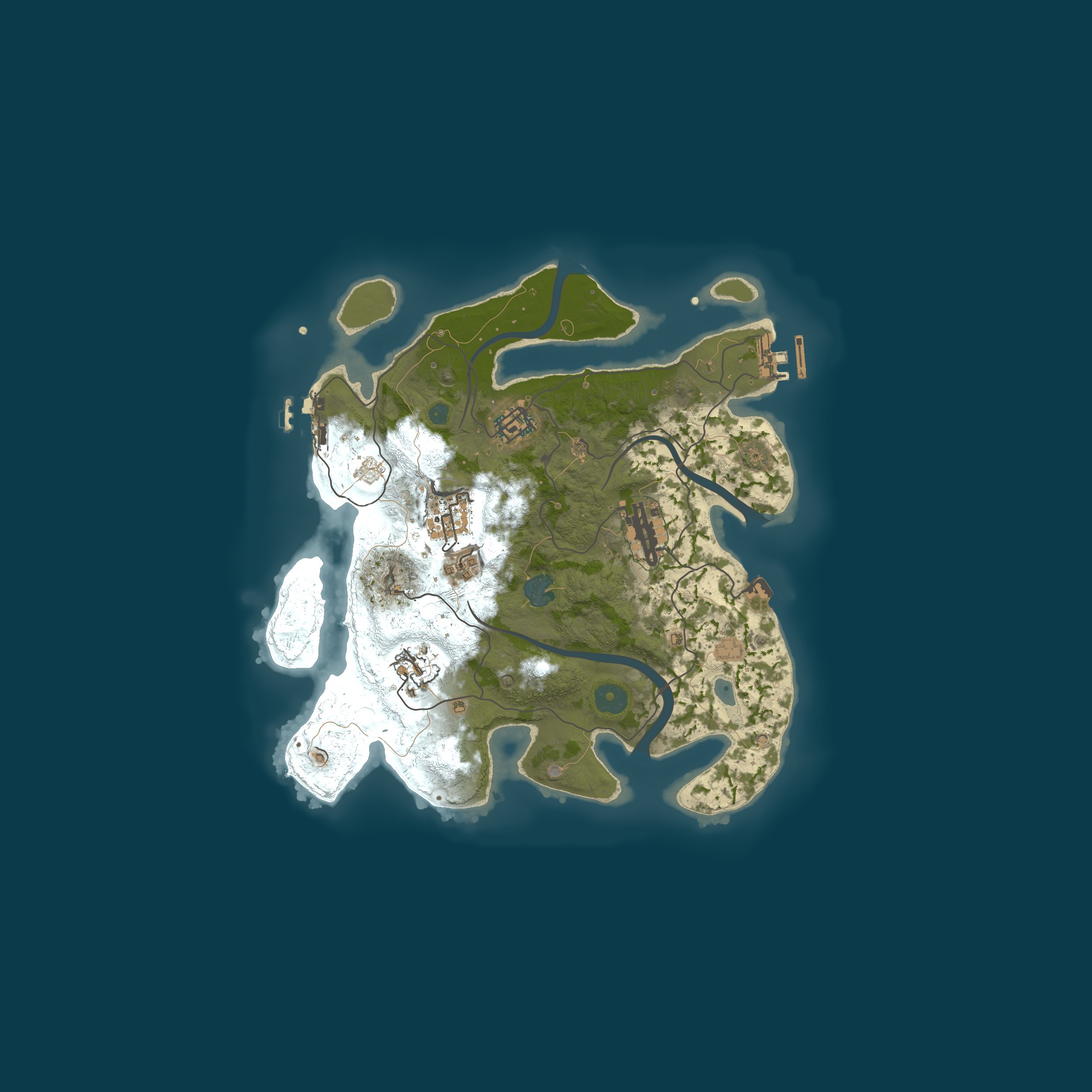 Map for RustGamingNation 500x PvE [Events|Purge|Zombies|SkillTree]