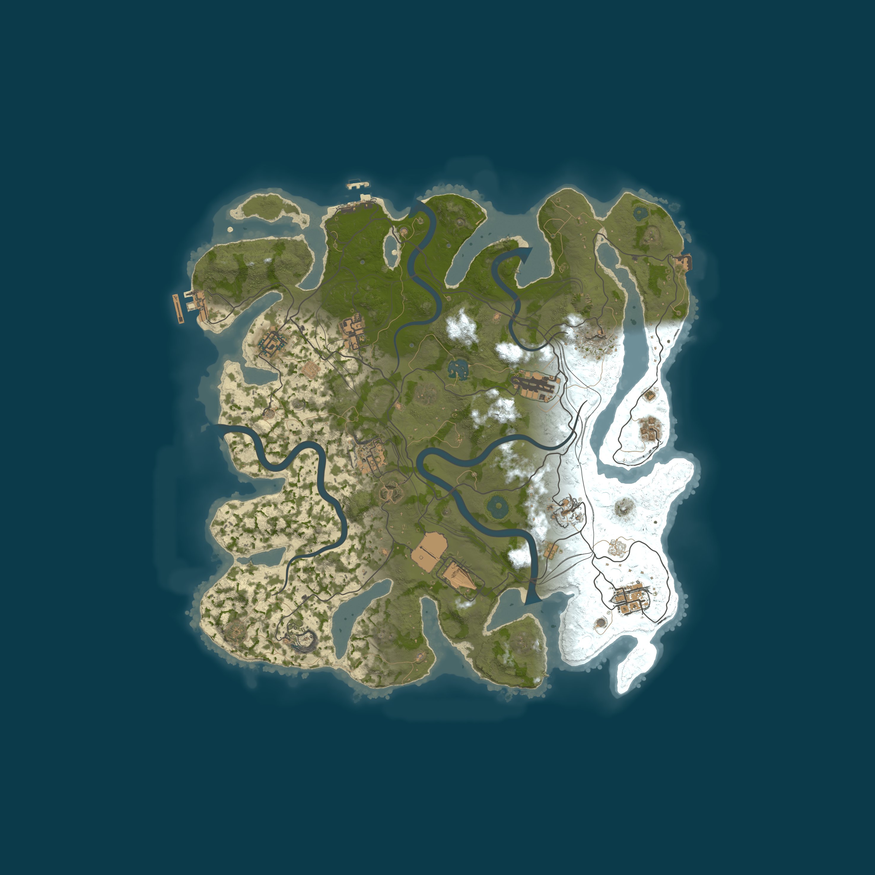 Map for RustAria#3 [Классика PVE/ МИРНЫЙ / SKINDROPS]