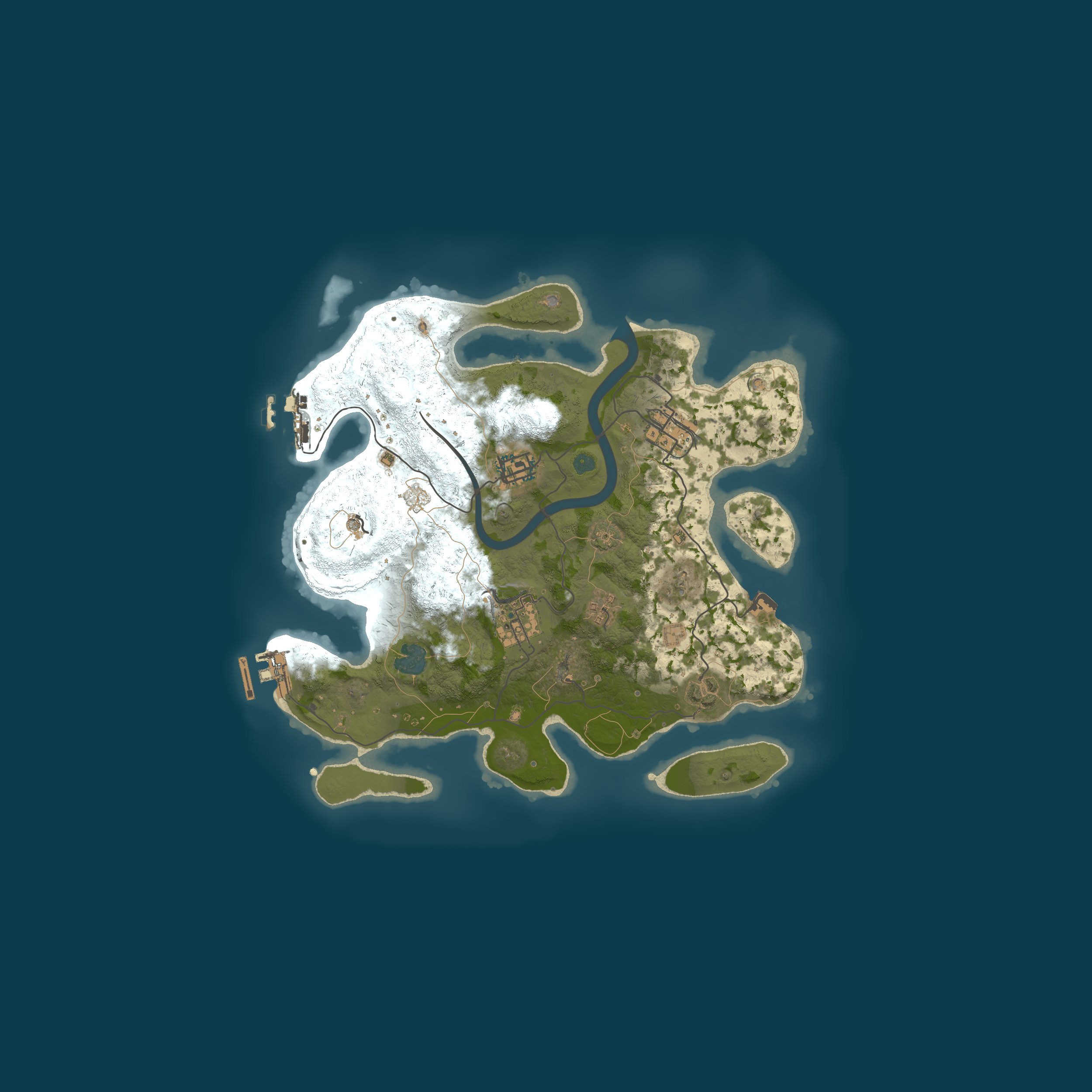 Procedural Map, size 3000, seed 2636364719