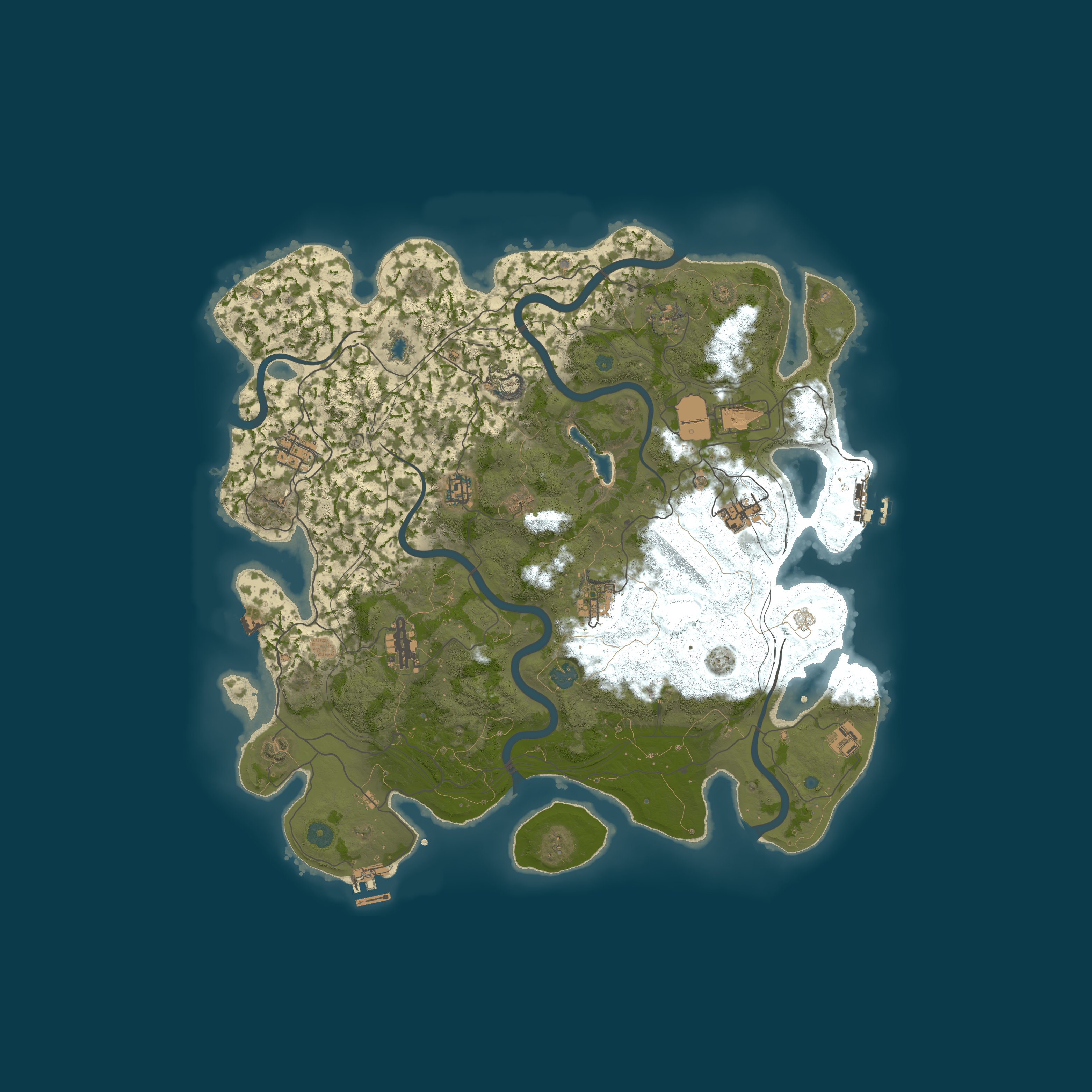 Procedural Map, size 4250, seed 1607947881