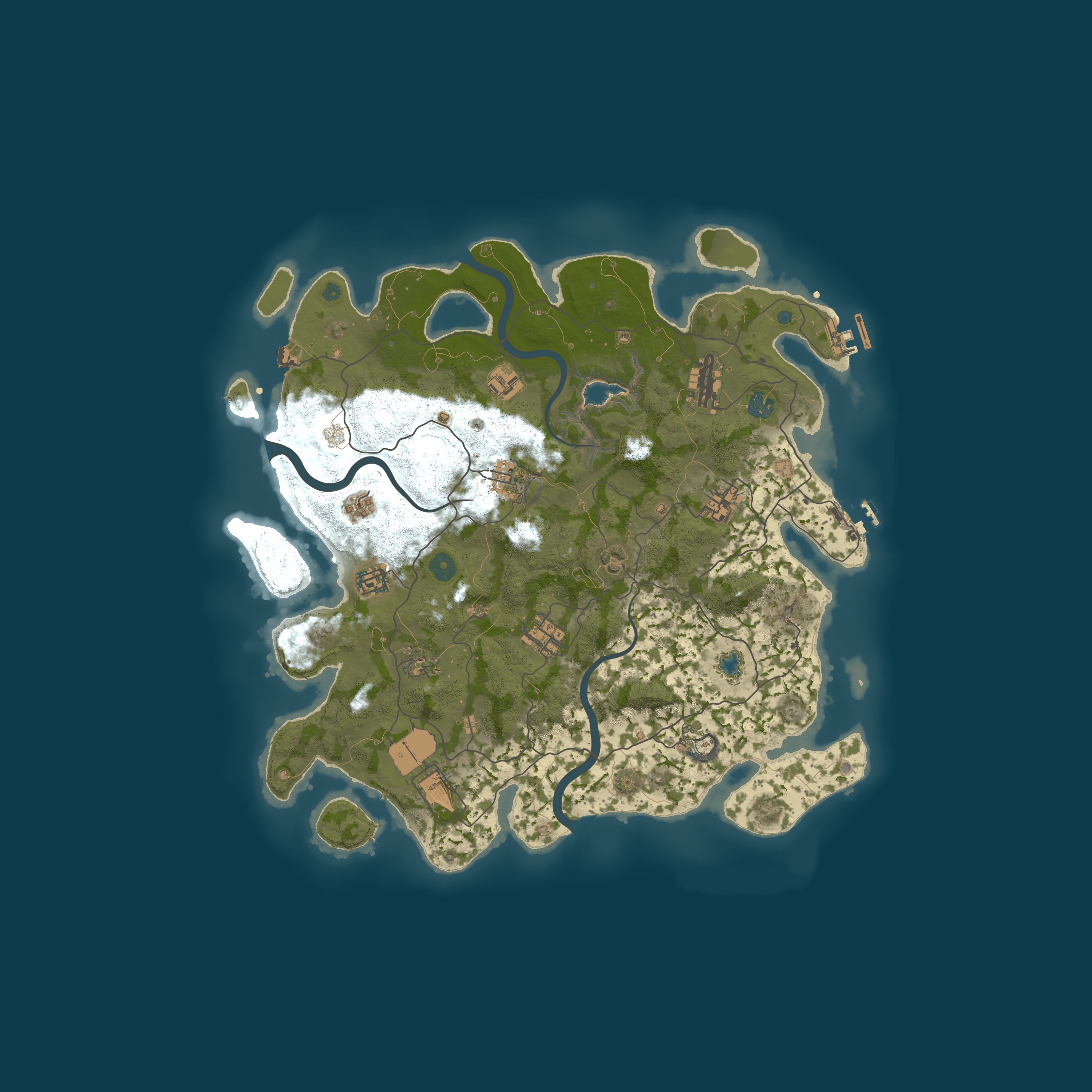 Procedural Map, size 4000, seed 992125003
