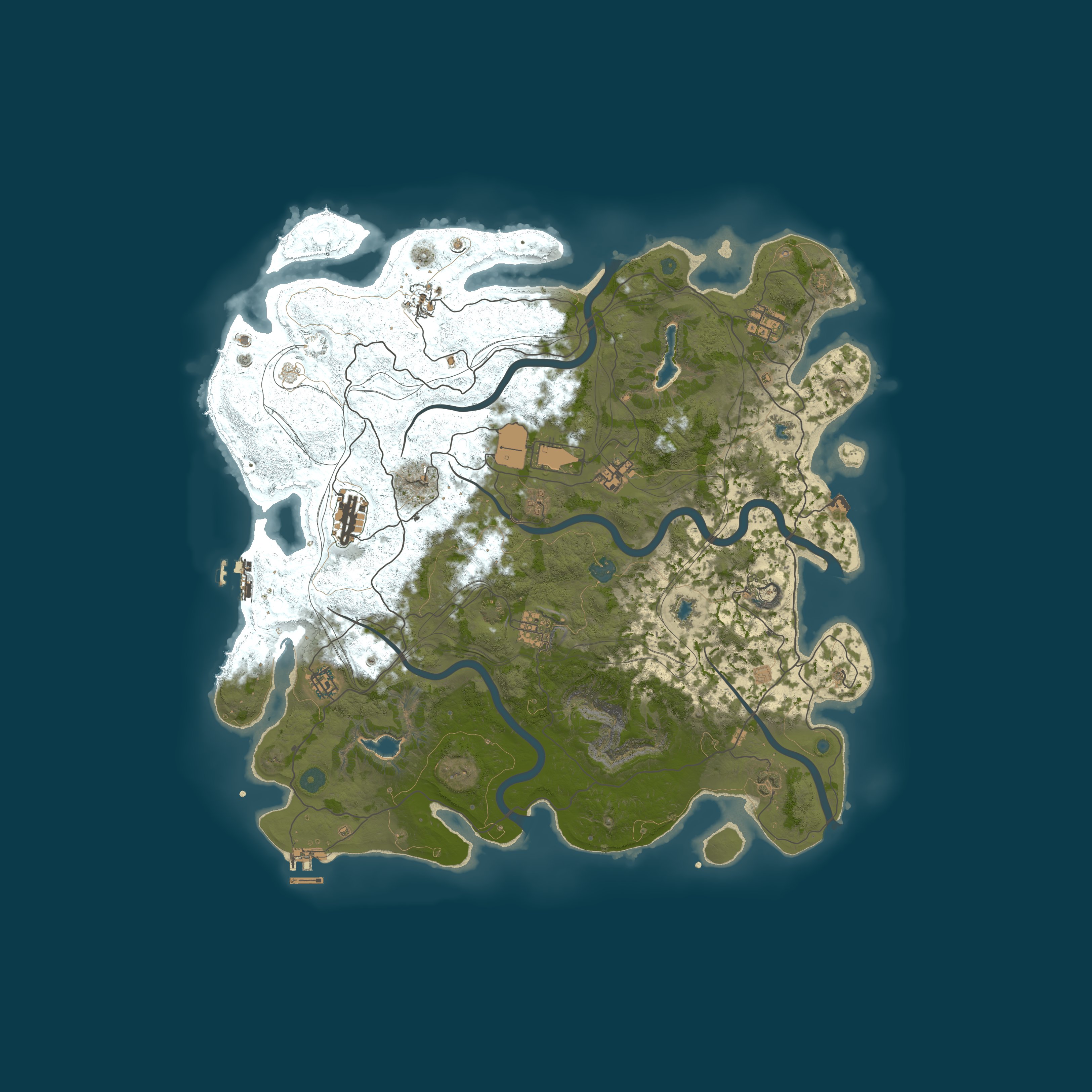 Map for Enchanted.gg EU 5x PvE | No Raiding/Killing | Noob Friendly