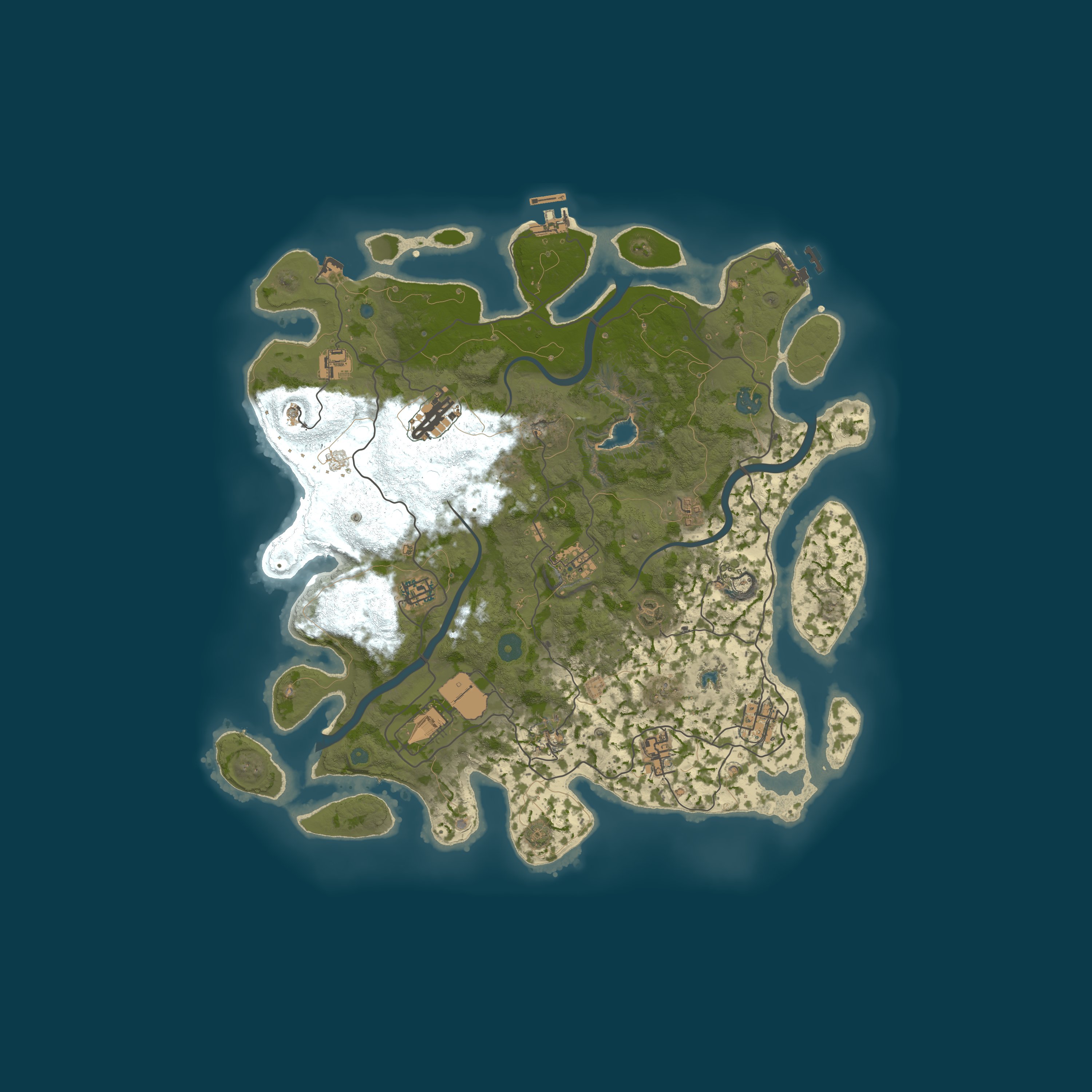 02.10 Global Rust x1 | Vanilla | — 自動生成マップ 4000、シード 2124204475