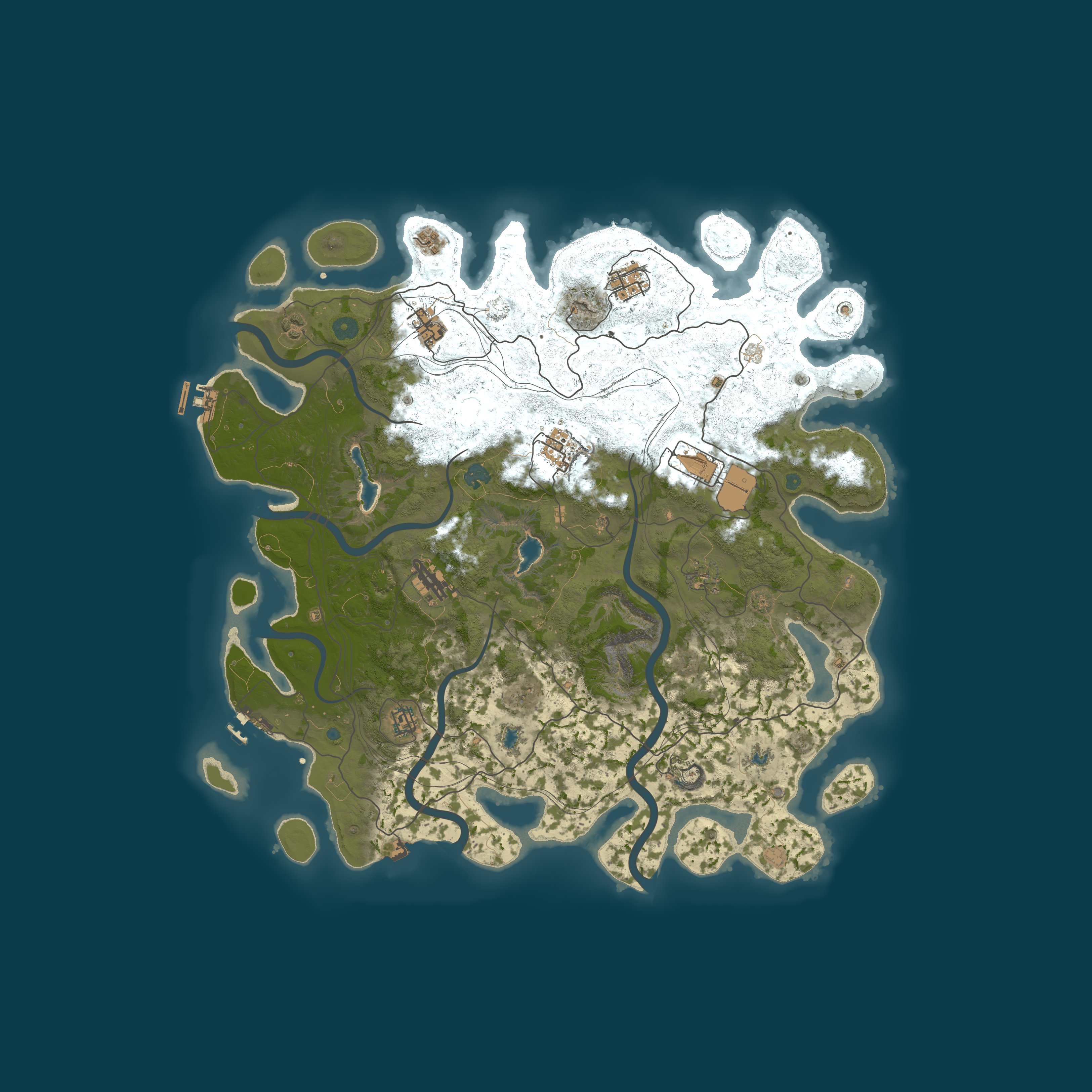 Map for Rusty XR Noobs | PvE or PvP with RaidControl | 10x+ | SlowDecay