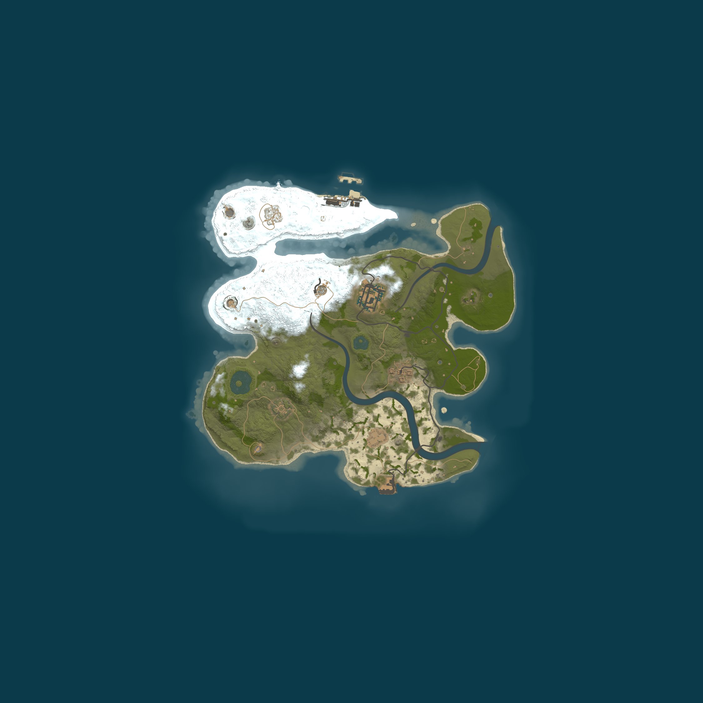 Map for A Shockbyte Rust Server