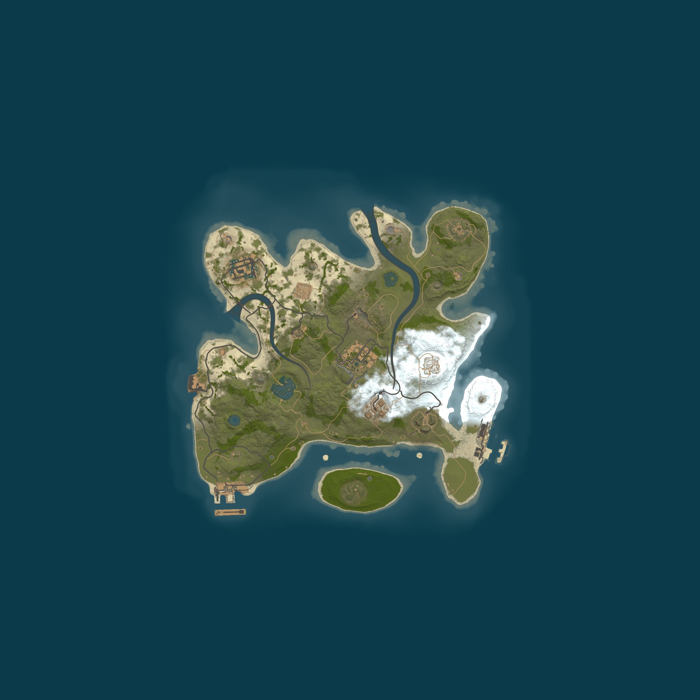 Procedural Map, size 2500, seed 34