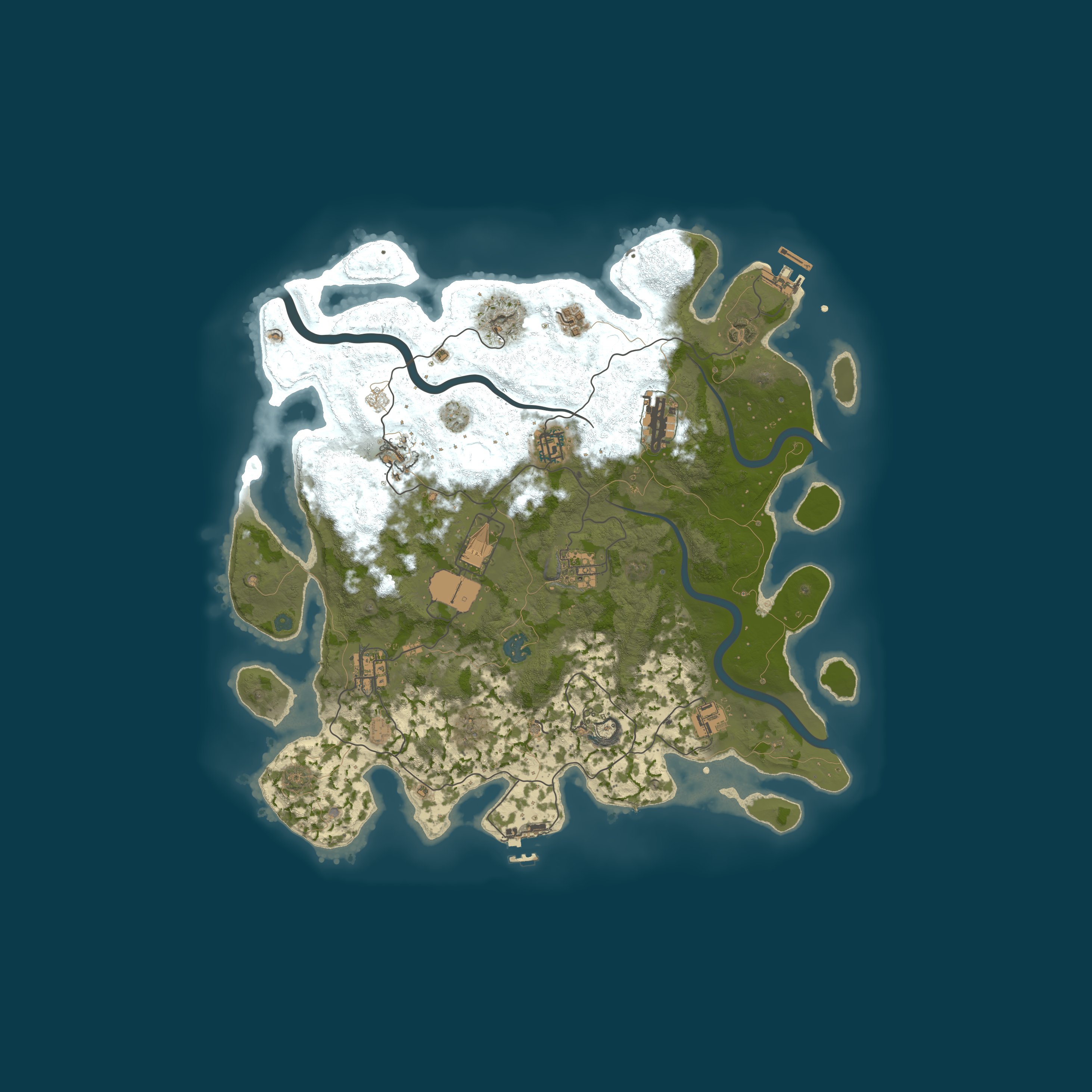 Map for [US] Emperor Rust 5x SOLO/DUO | Weekly | Kits | Loot+ | Active 