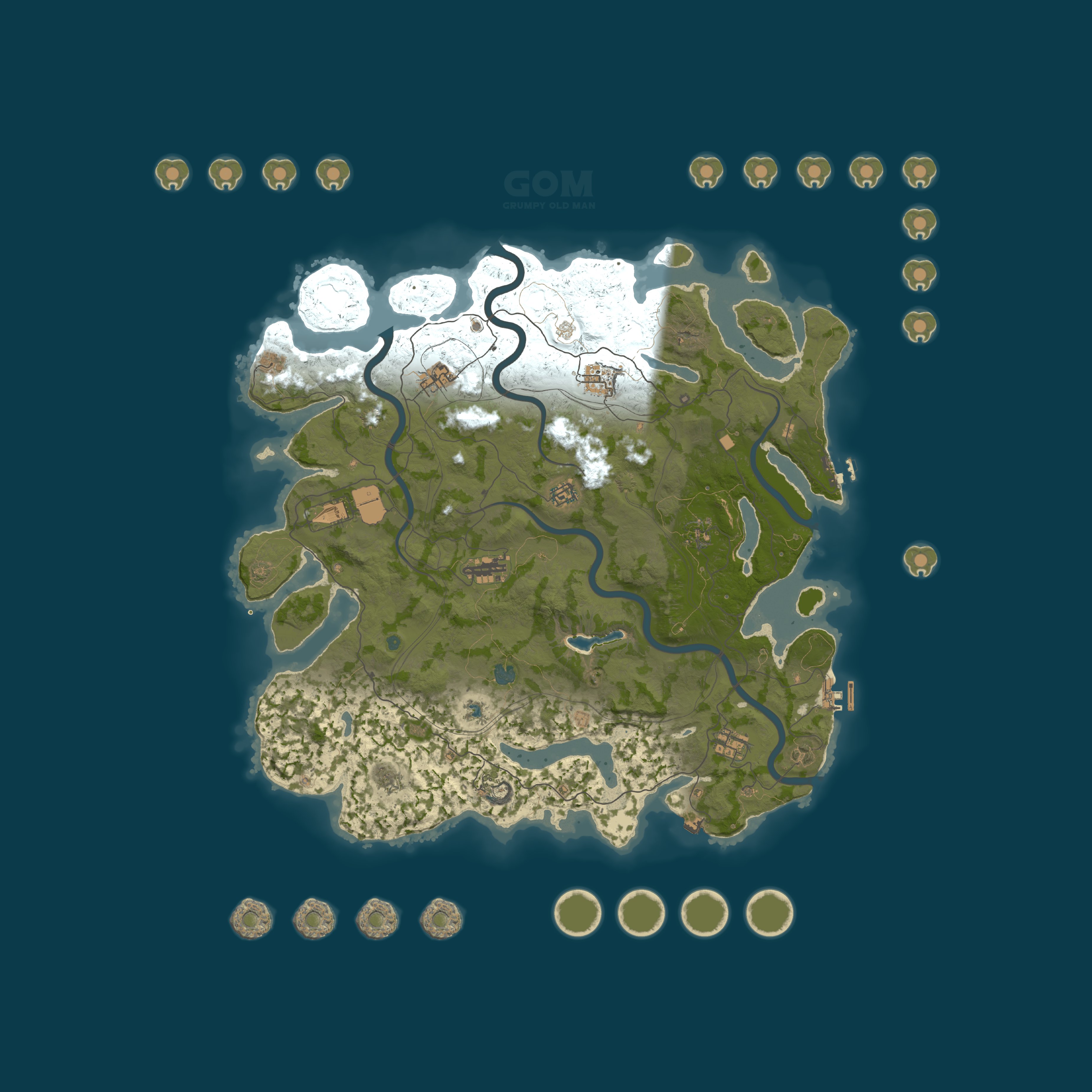 Map for GOM TEST SERVER.