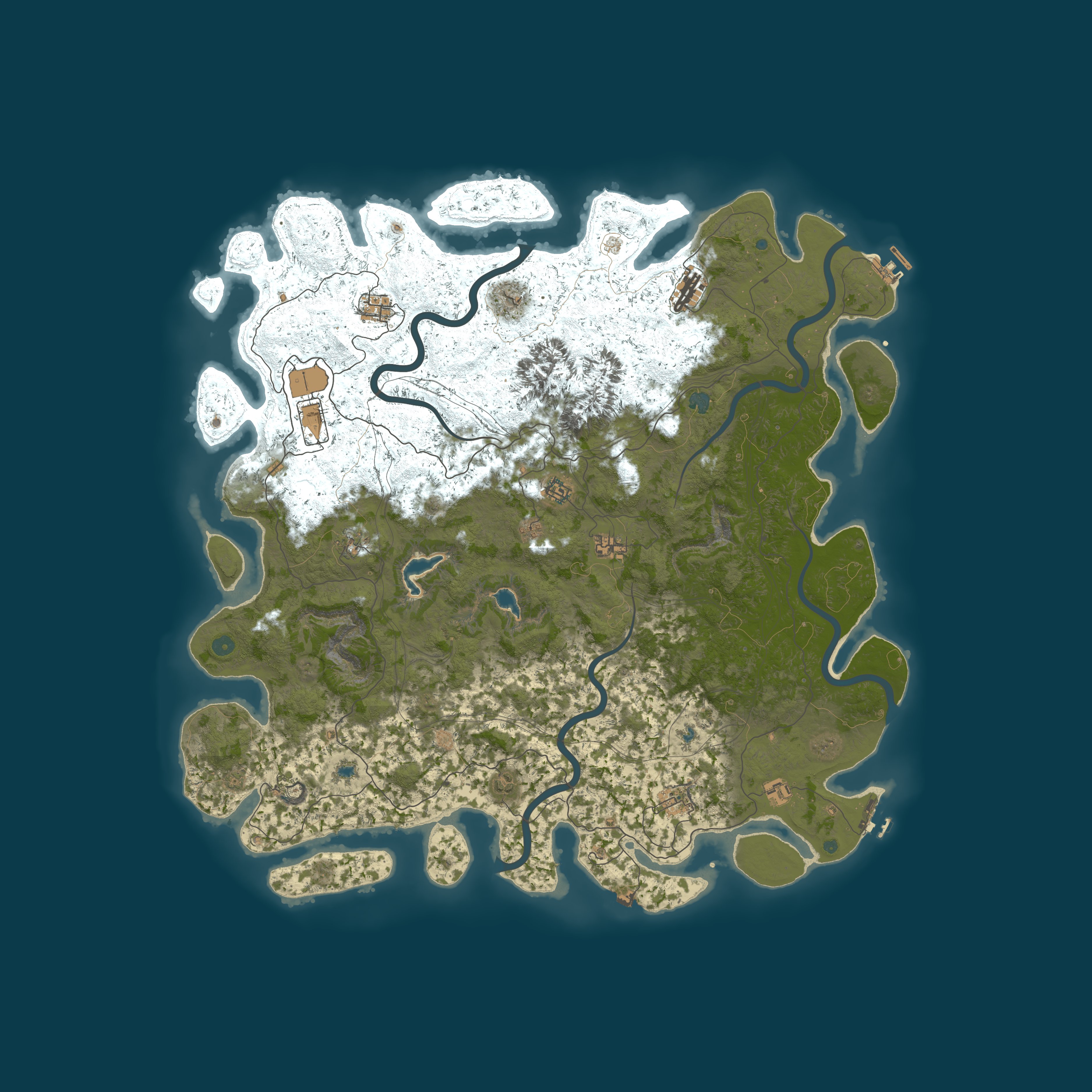 Procedural Map, size 5500, seed 48